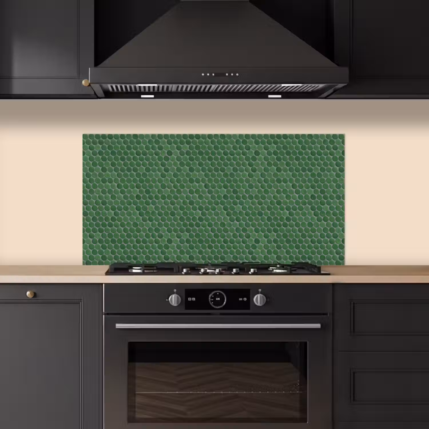 Penny - Mozaïek - Bosgroen - Green keuken achterwand spatscherm middel 899 -sfeer1