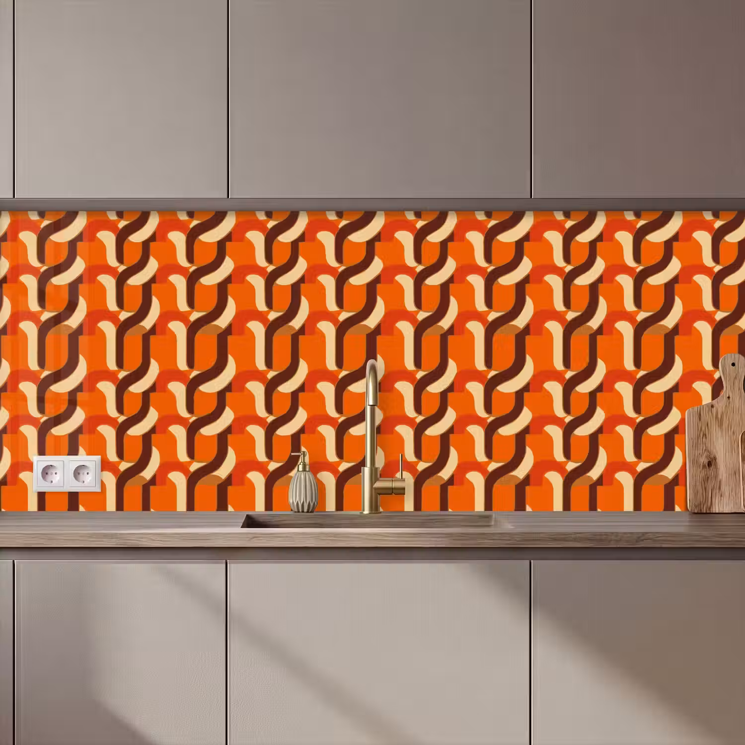 Retro - Modern - Kleurrijk keuken achterwand 2 middel 871 zz_3dshopping