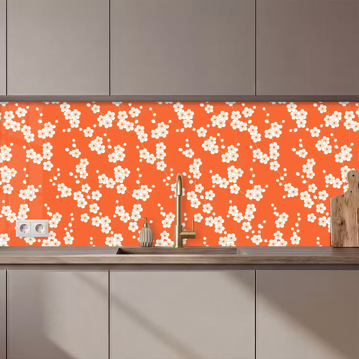 Sakura - Bloemen - Patroon - Japan keuken achterwand 2 middel 871 zz_3dshopping