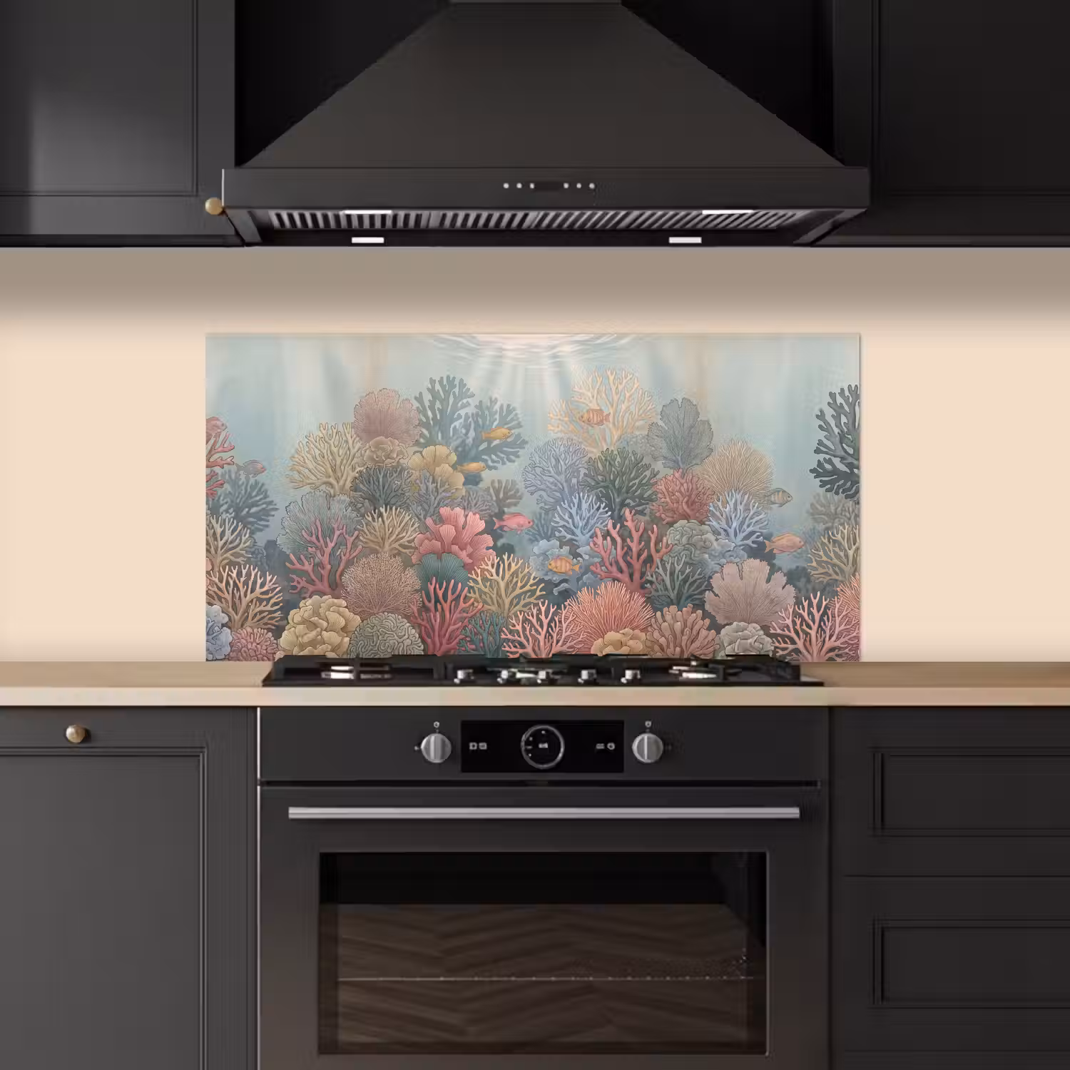 Zee - Koraal - Vis - Natuur - Kleurrijk keuken achterwand spatscherm middel -sfeer1