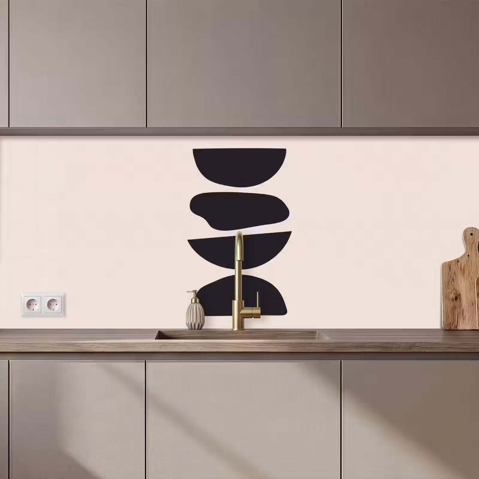Kitchen Wall Splashback - Shapes - Abstract - Modern - Vormen - Abstract - Modern keuken achterwand 2 middel zz_3dshopping