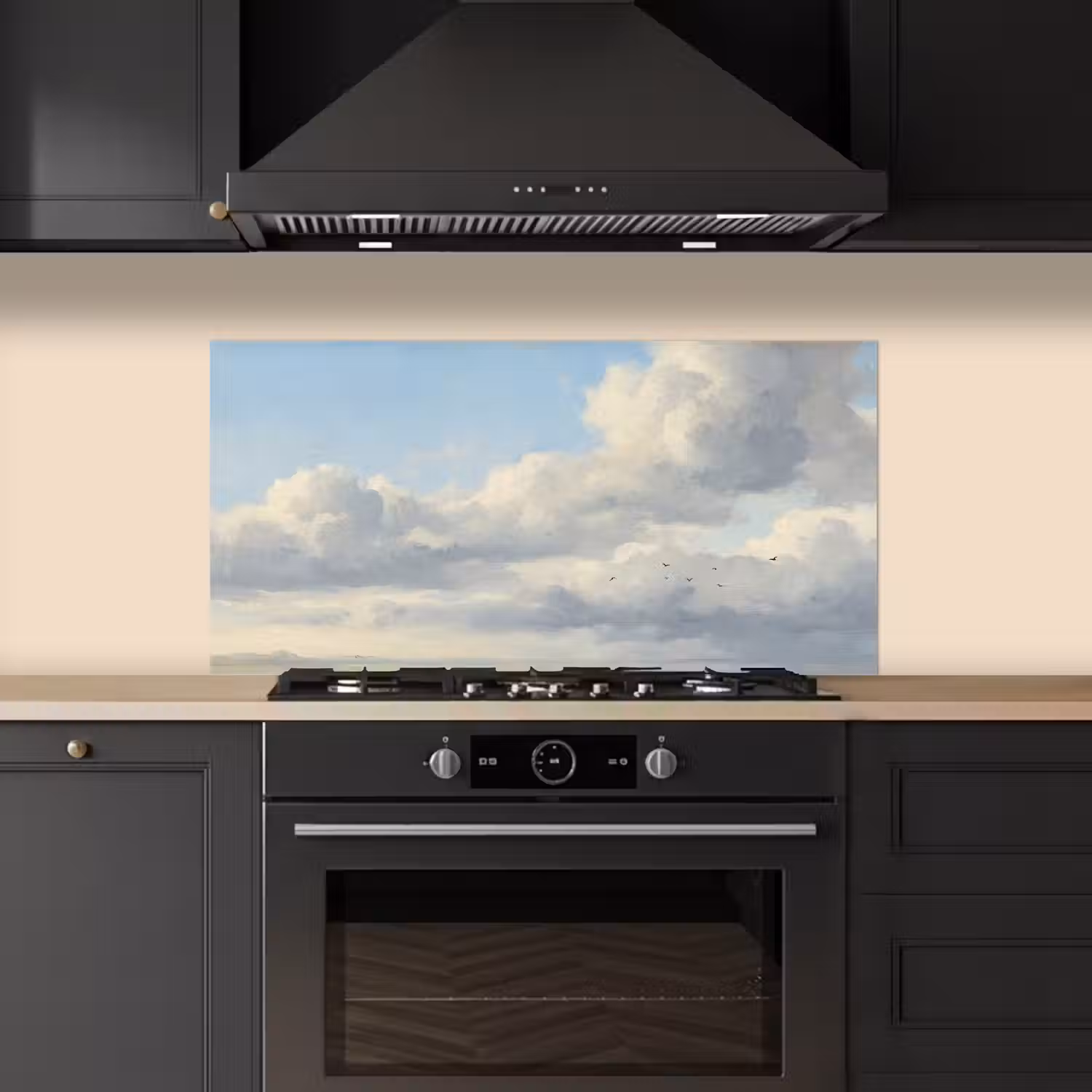 Lucht - Wolken - Natuur - Klassiek - Blauw keuken achterwand spatscherm middel -sfeer1