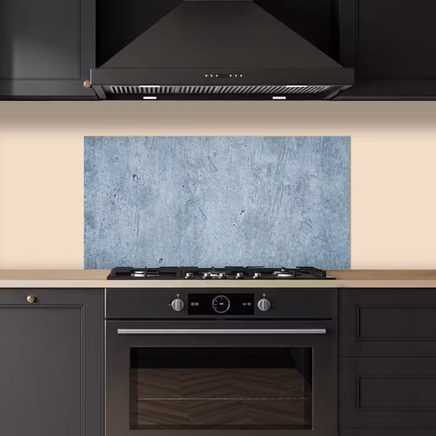 Oppervlak - Ruw - Abstract - Modern - Grijs keuken achterwand spatscherm middel -sfeer1