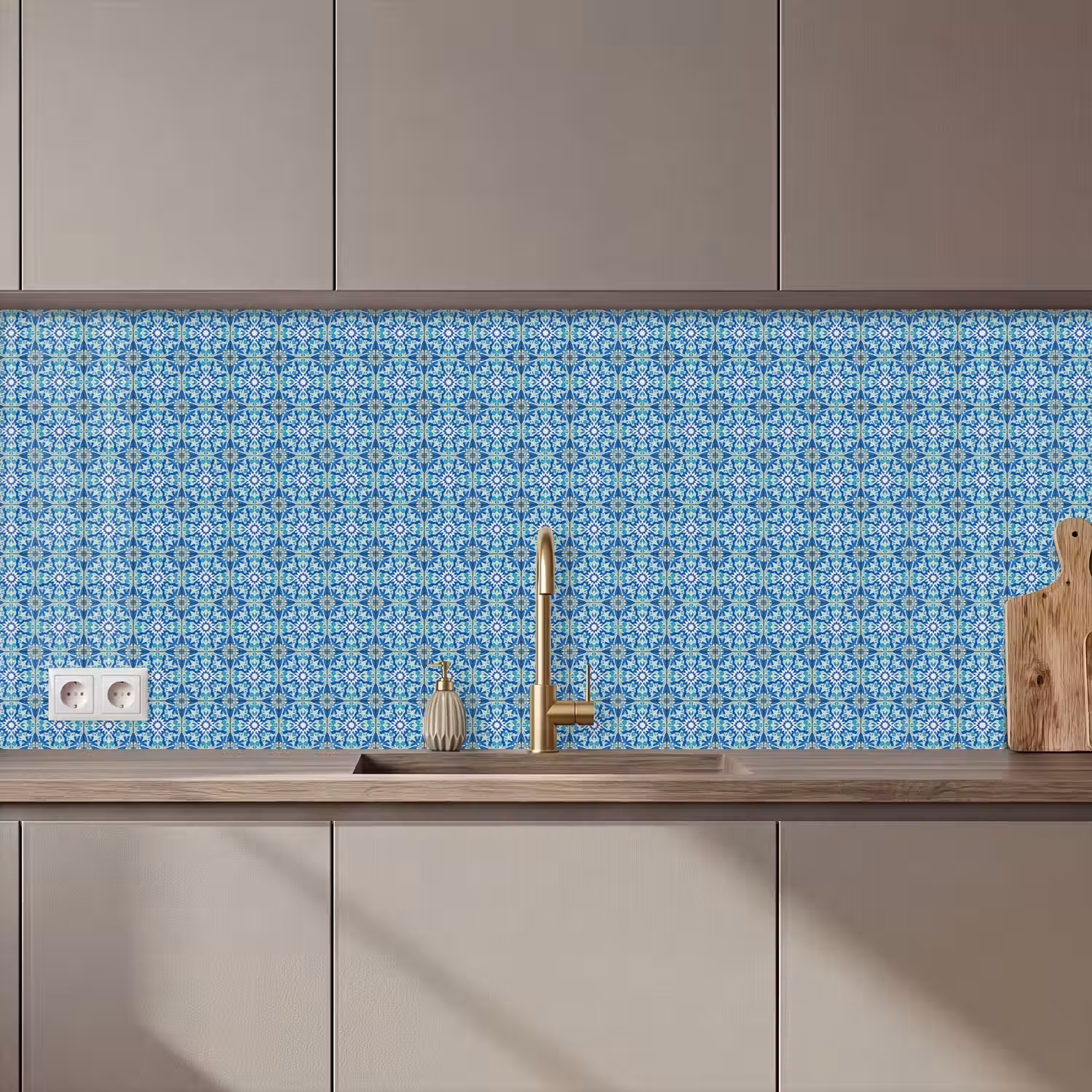 Tegels - Mozaïek - Turquoise - Blauw keuken achterwand 2 middel 871 zz_3dshopping