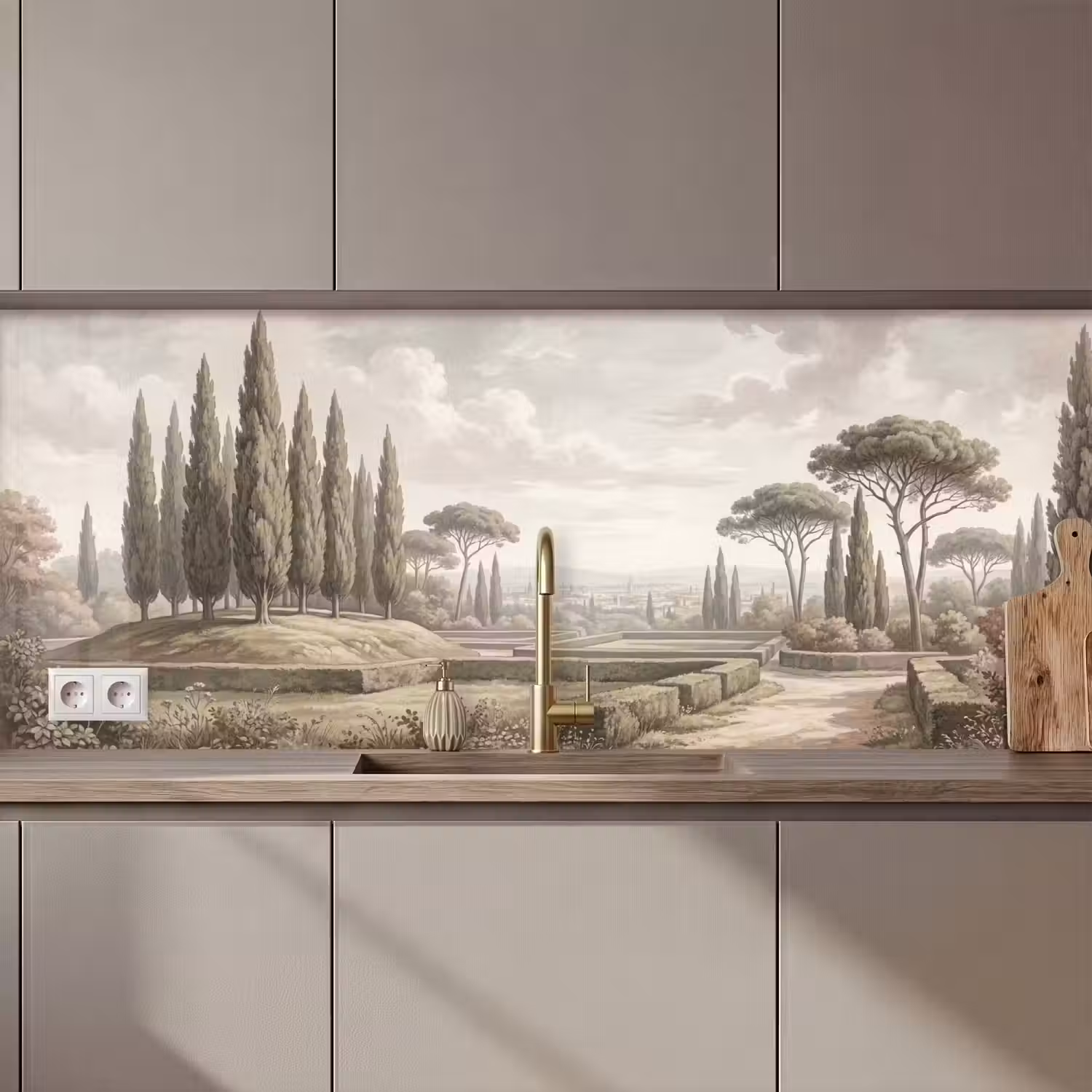Vallei - Tuin - Natuur - Groen keuken achterwand 2 middel zz_3dshopping