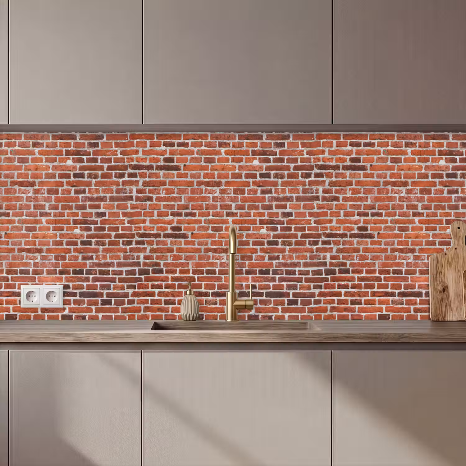 Muur - Bakstenen - Versleten - Voegen keuken achterwand 2 middel 871 zz_3dshopping
