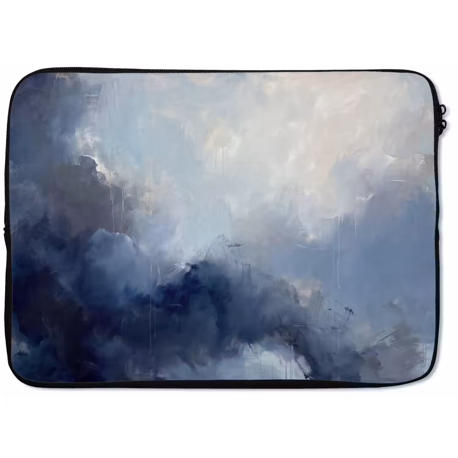 Abstract - Wolken - Modern - Blauw - Kunst laptophoes neopreen klein -zkaufland3dotto