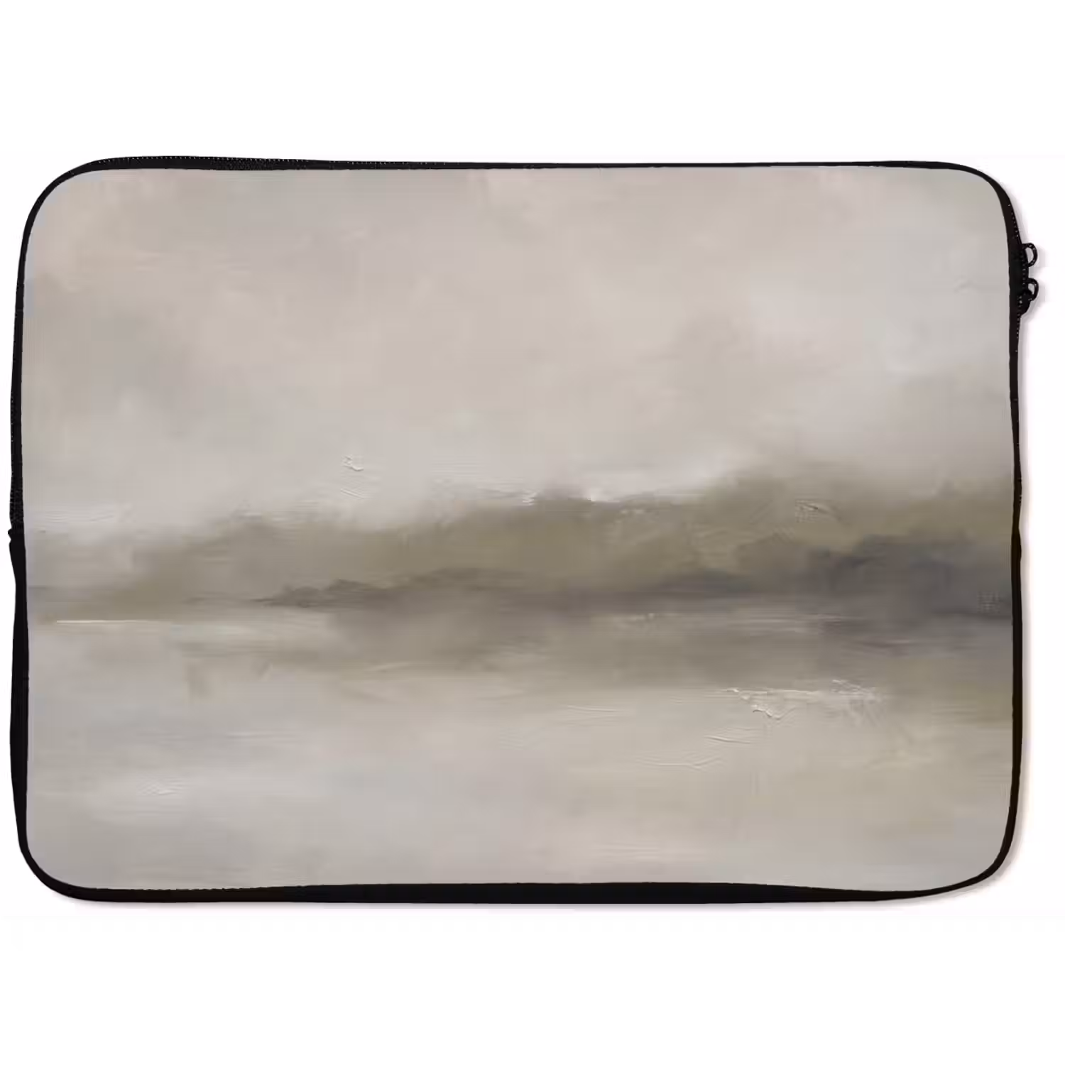 Abstract - Landschap - Nevel - Modern - Grijs laptophoes neopreen klein -zkaufland3dotto