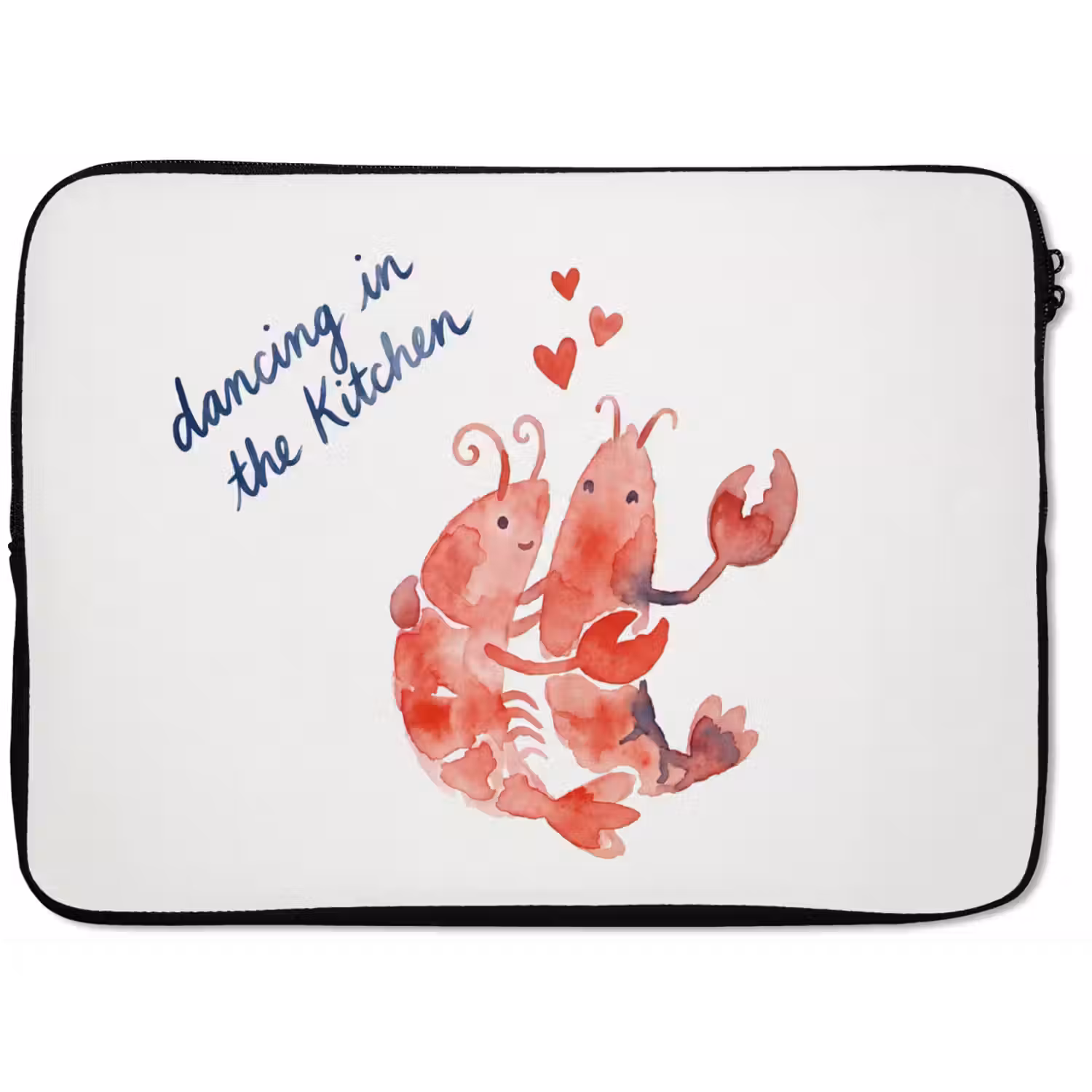 Dier - Dans - Liefde - Waterverf - Rood laptophoes neopreen klein -zkaufland3dotto