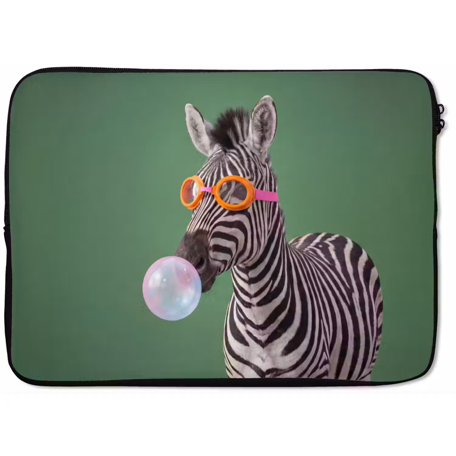 Dier - Bril - Bel - Modern - Groen laptophoes neopreen klein -zkaufland3dotto
