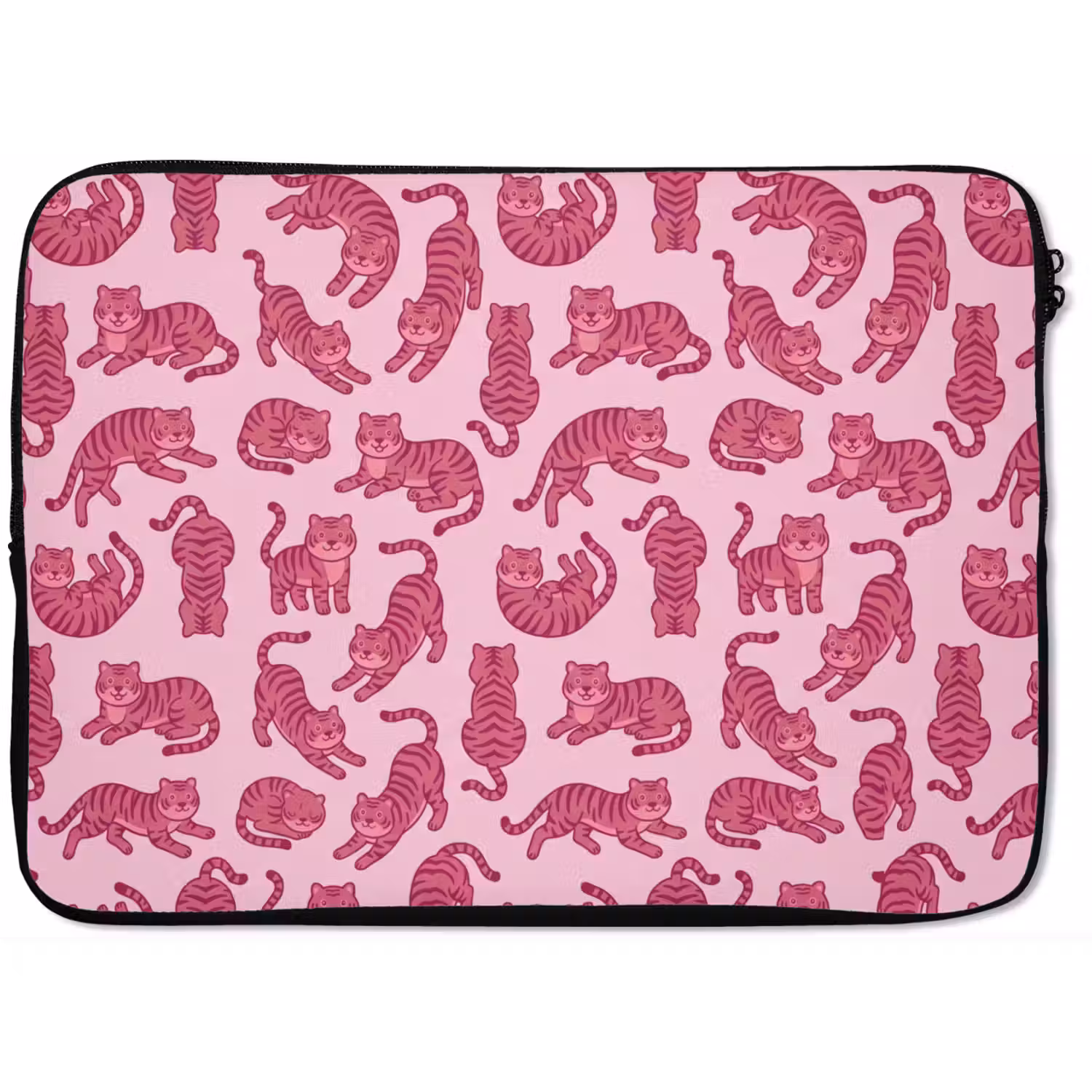 Dieren - Patroon - Roze - Speels - Cartoon laptophoes neopreen klein -zkaufland3dotto