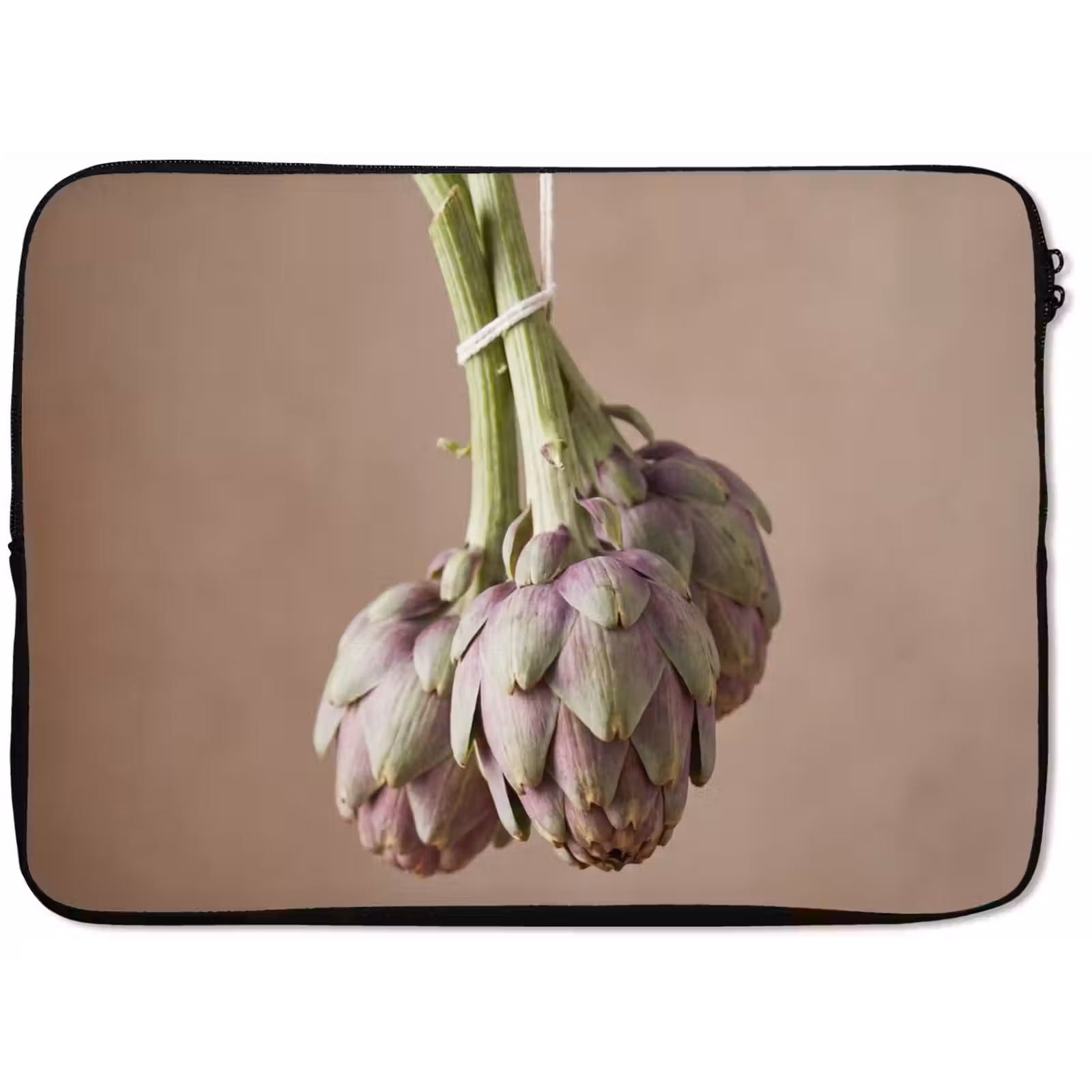 Laptop Sleeve - Artichokes - Hanging - Vegetables - Artisjokken - Hangend - Groenten laptophoes neopreen klein