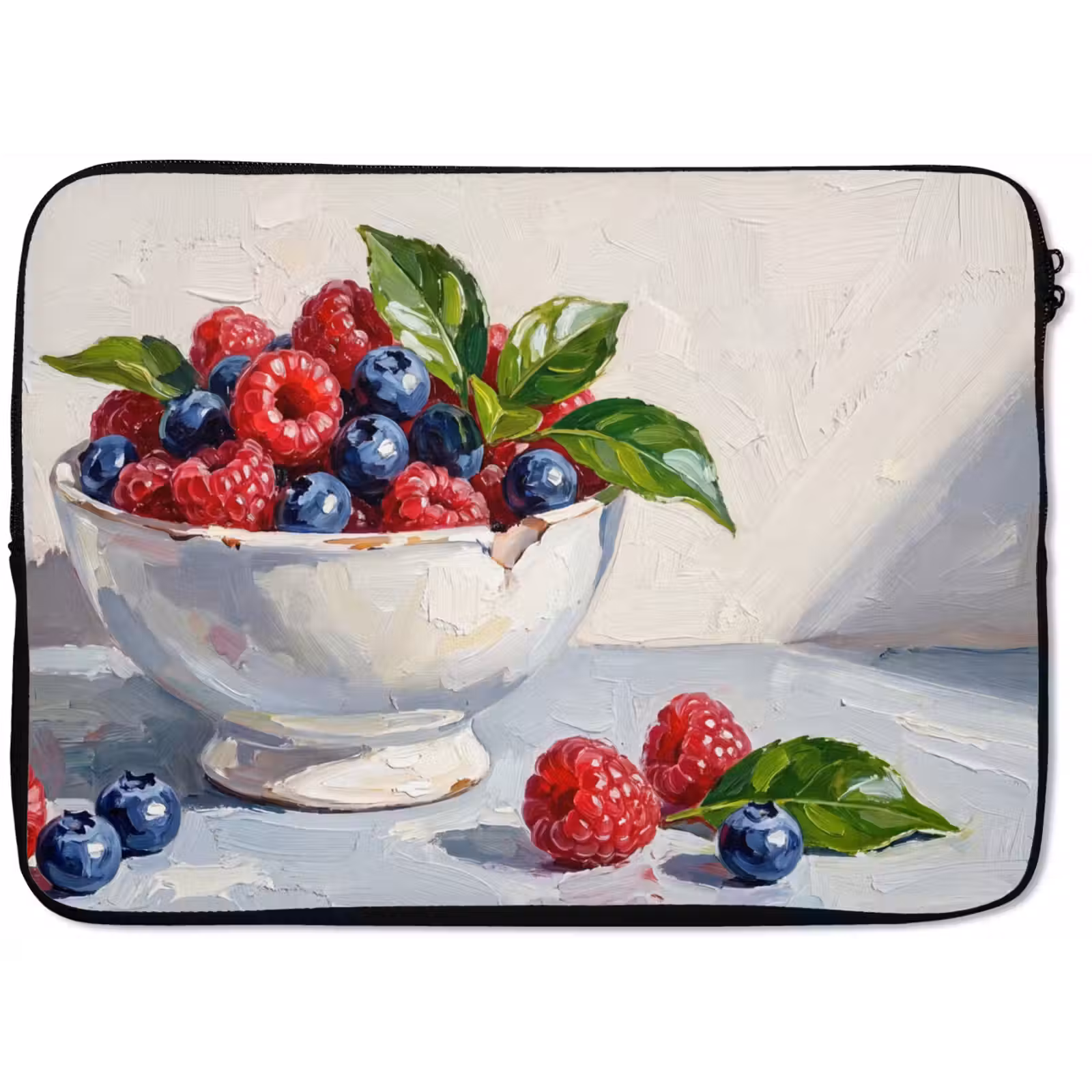Laptop Sleeve - Berries - Bowl - Food - Bessen - Kom - Eten laptophoes neopreen klein