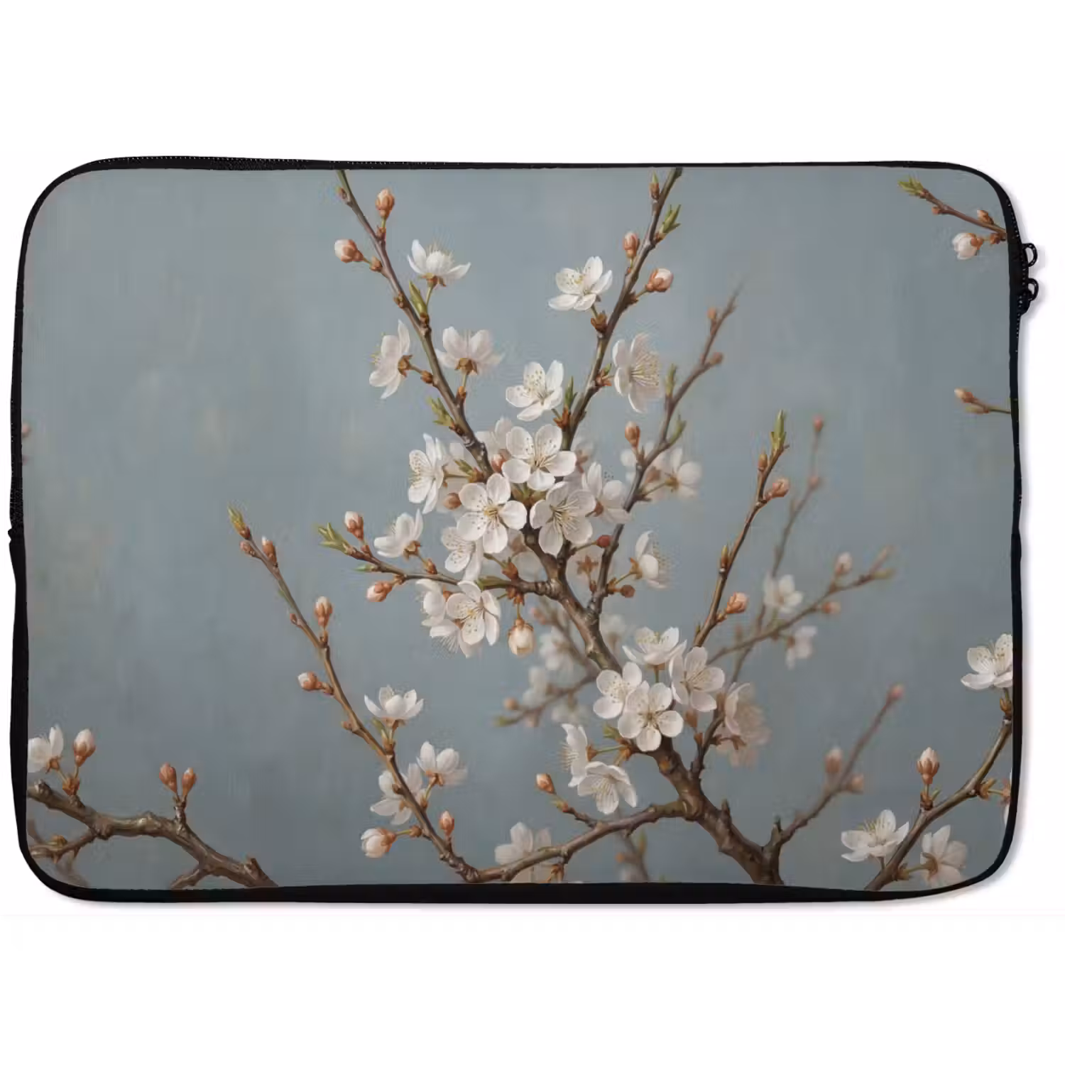 Botanisch - Stilleven - Blauw laptophoes neopreen klein -zkaufland3dotto