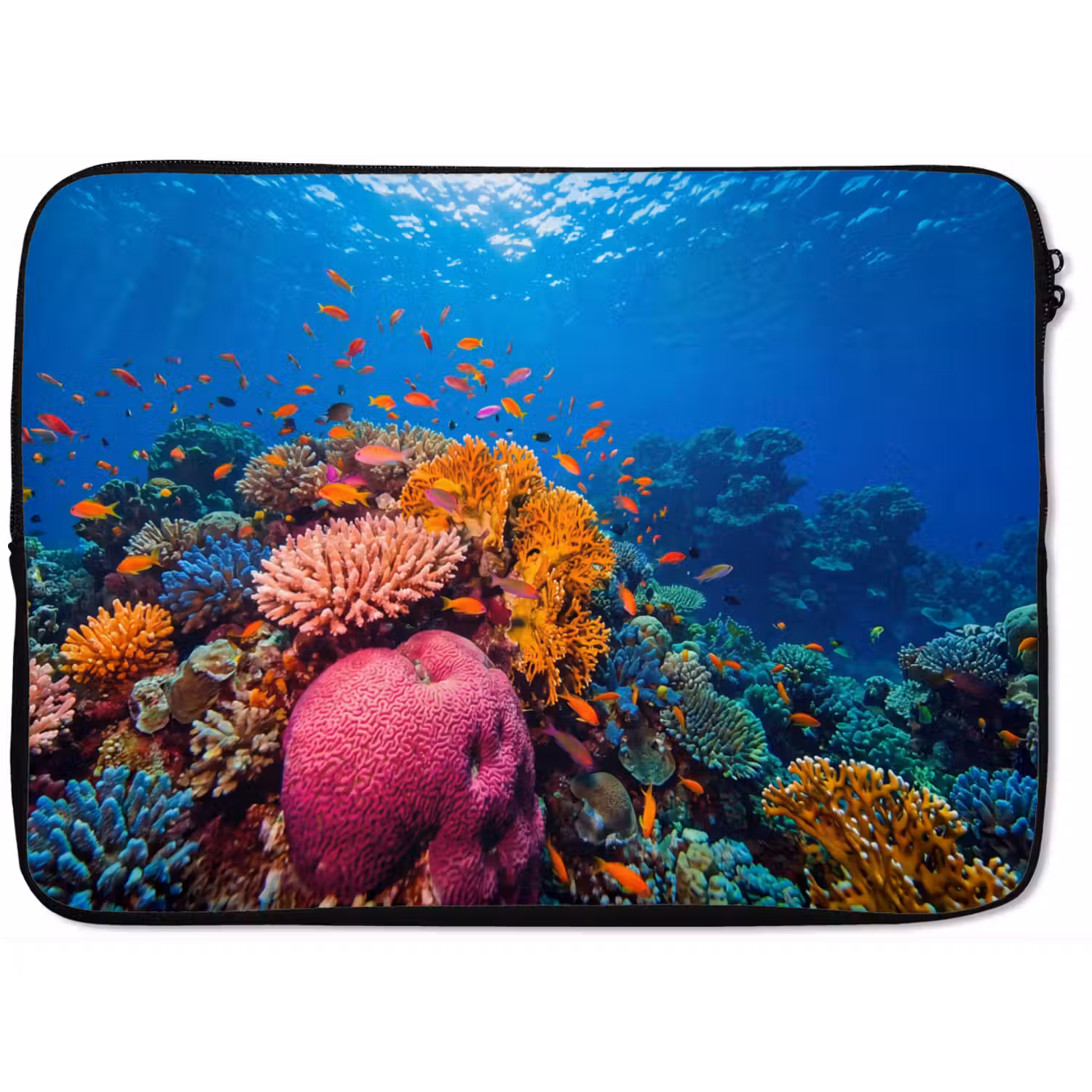Koraal - Vissen - Oceaan - Natuur - Kleurrijk laptophoes neopreen klein -zkaufland3dotto