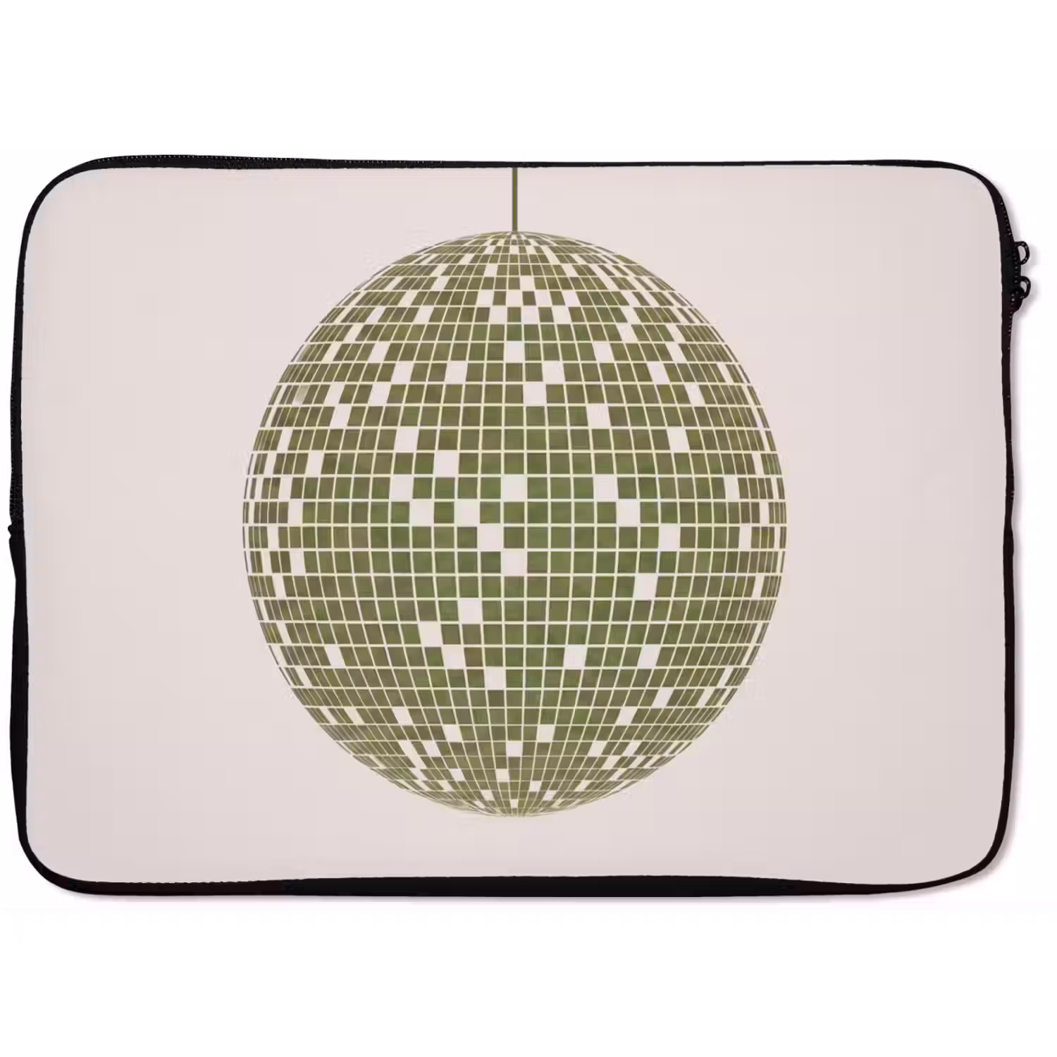 Disco - Bal - Groen - Abstract - Modern laptophoes neopreen klein -zkaufland3dotto