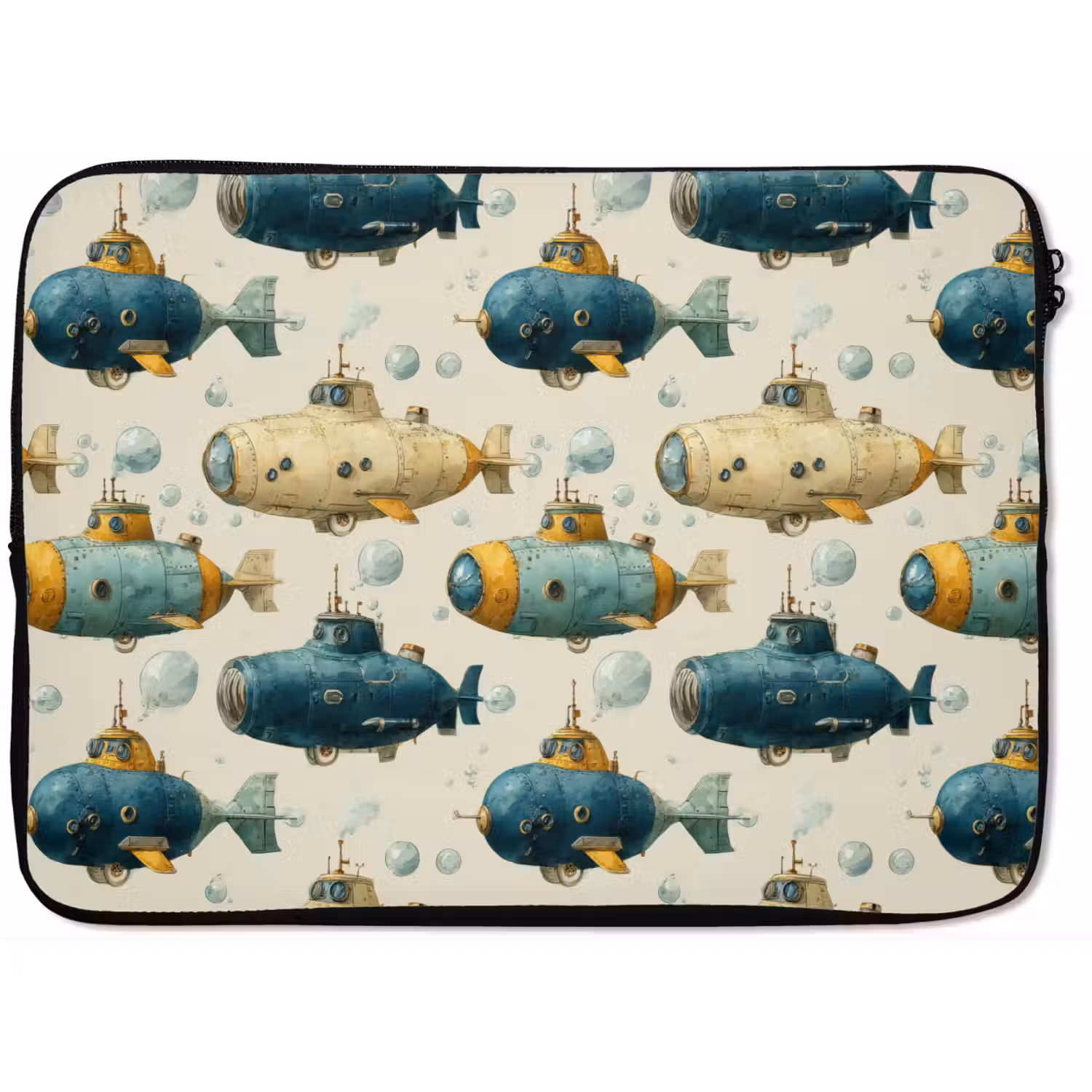 Duikboot - Fantasie - Kleurrijk laptophoes neopreen klein 279 -zkaufland3dotto