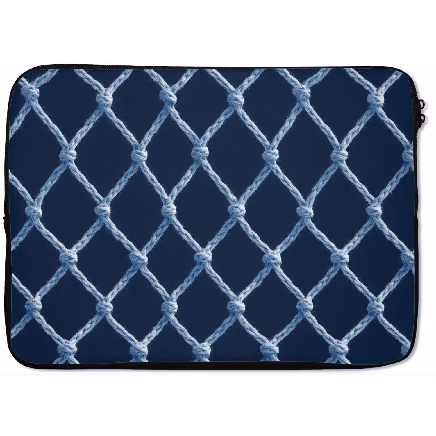 Visnet - Touw - Patroon - Marineblauw laptophoes neopreen klein 279 -zkaufland3dotto