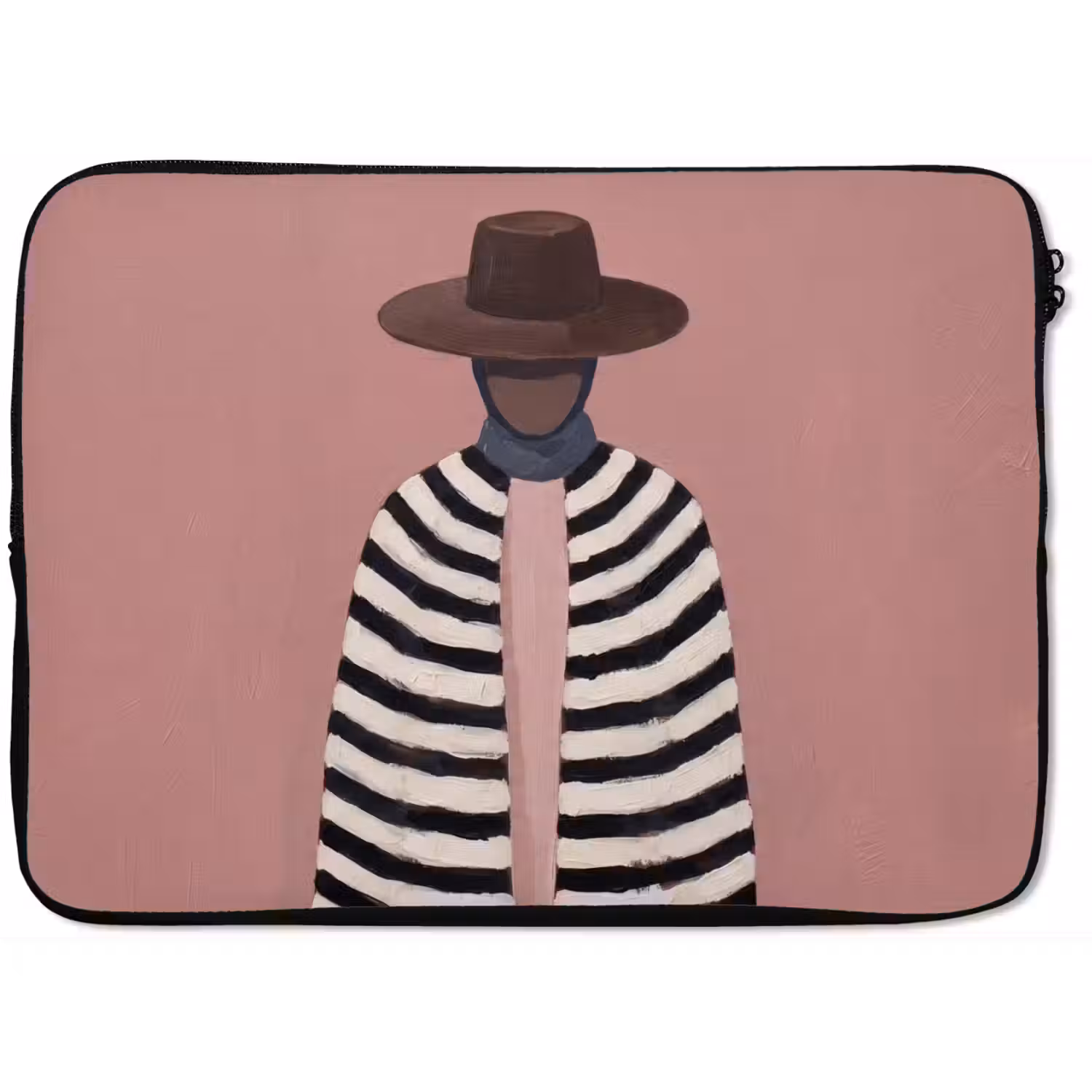 Grafisch - Vrouw - Roze laptophoes neopreen klein -zkaufland3dotto