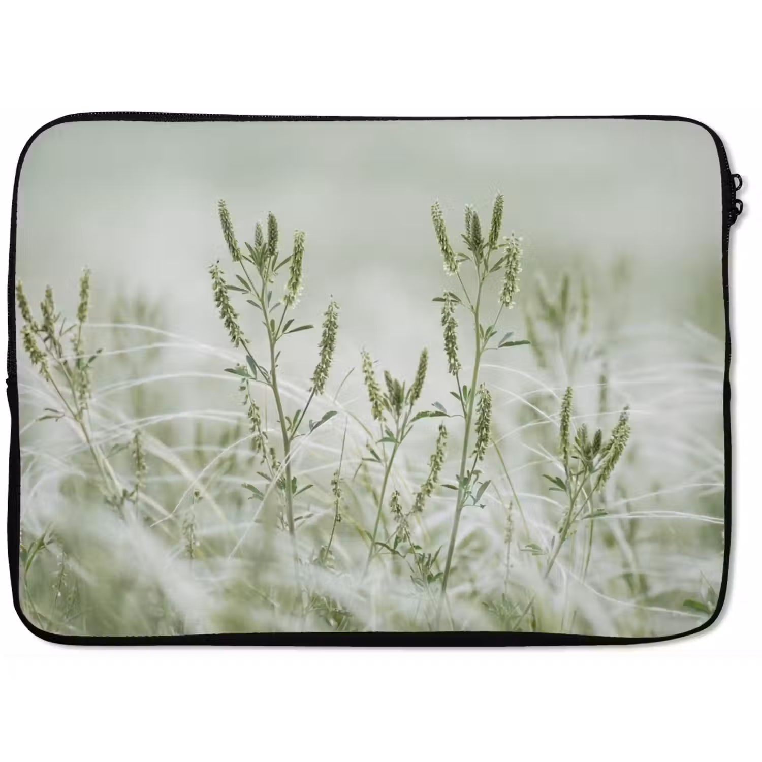 Grassen - Minimalistisch - Groen laptophoes neopreen klein -zkaufland3dotto