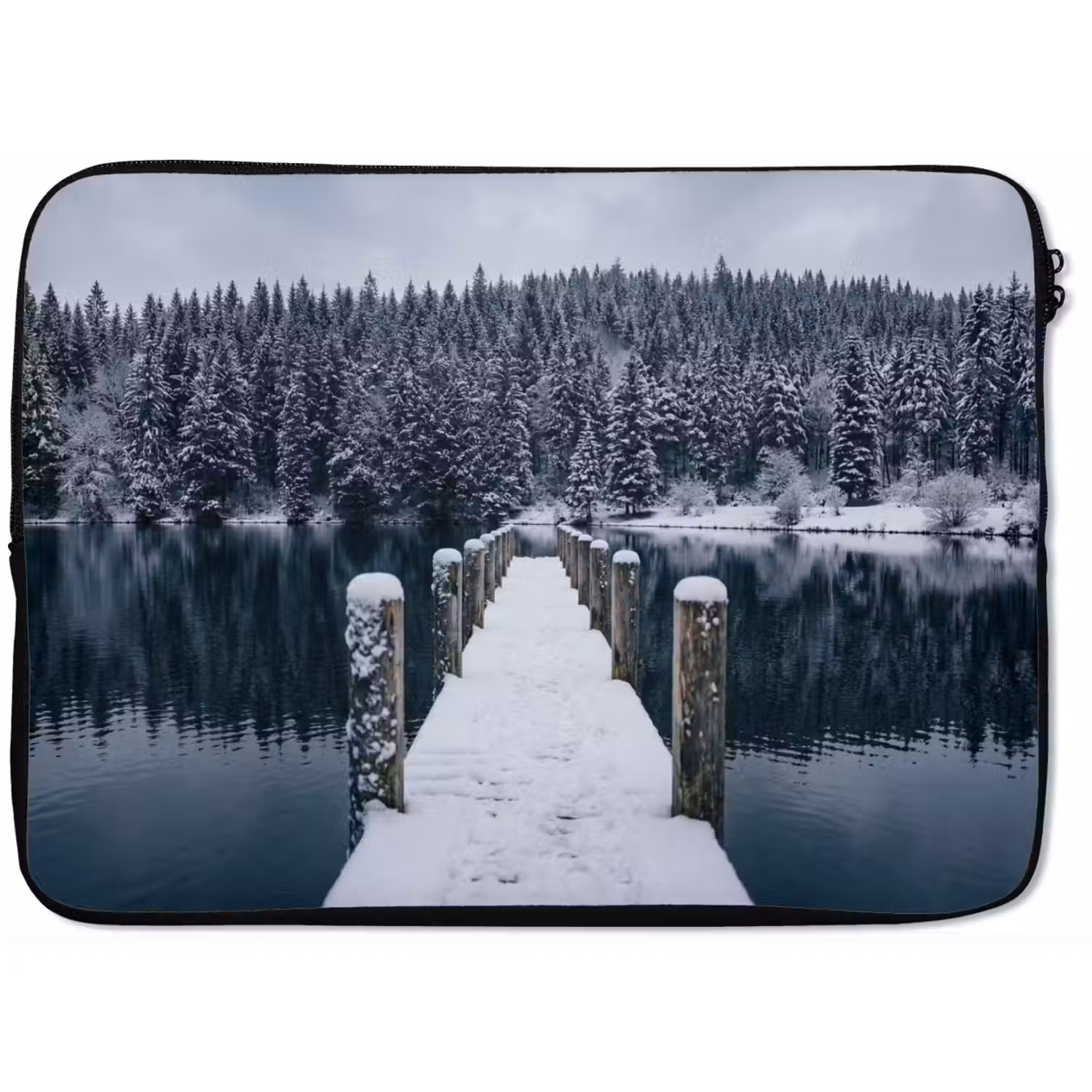 Steiger - Meer - Sneeuw - Bergen - Rustgevend laptophoes neopreen klein -zkaufland3dotto