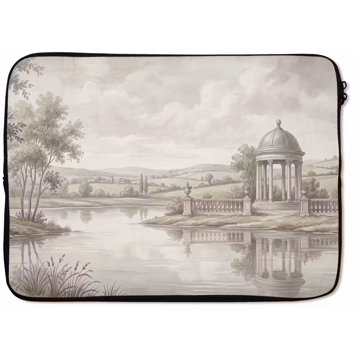 Landschap - Water - Natuur - Sepia laptophoes neopreen klein -zkaufland3dotto