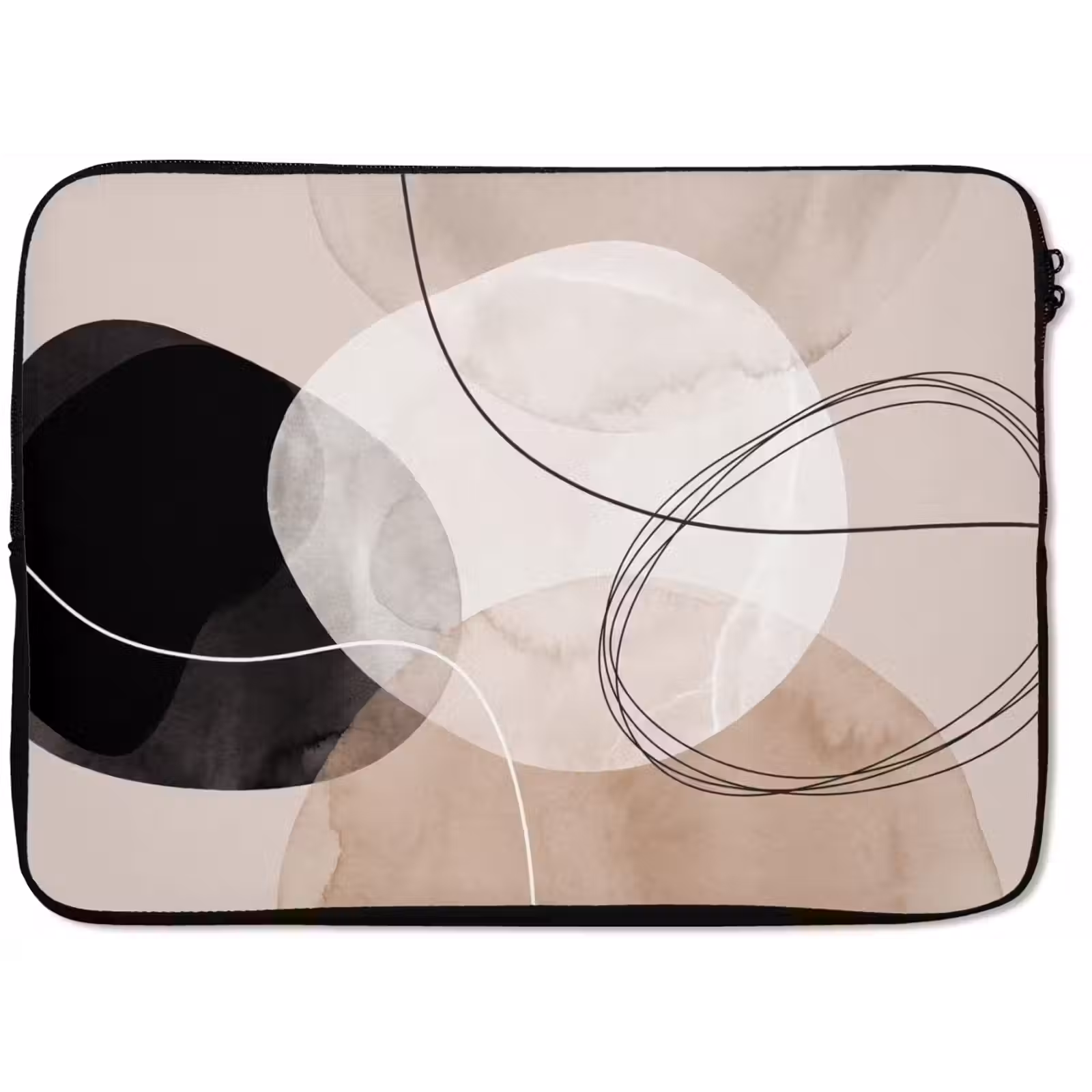 Laptop Sleeve - Lines - Wavy - Art - Lijnen - Golvend - Kunst laptophoes neopreen klein