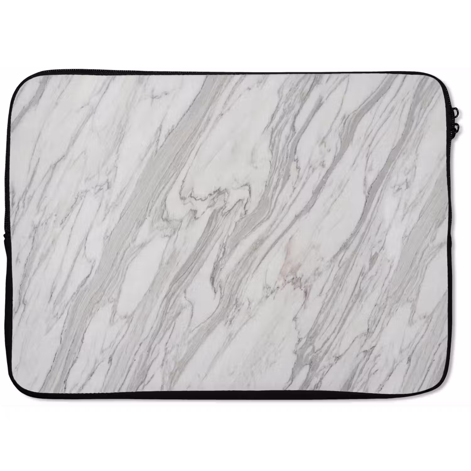 Marmer - Wit - Grijs - Structuur - Modern laptophoes neopreen klein -zkaufland3dotto