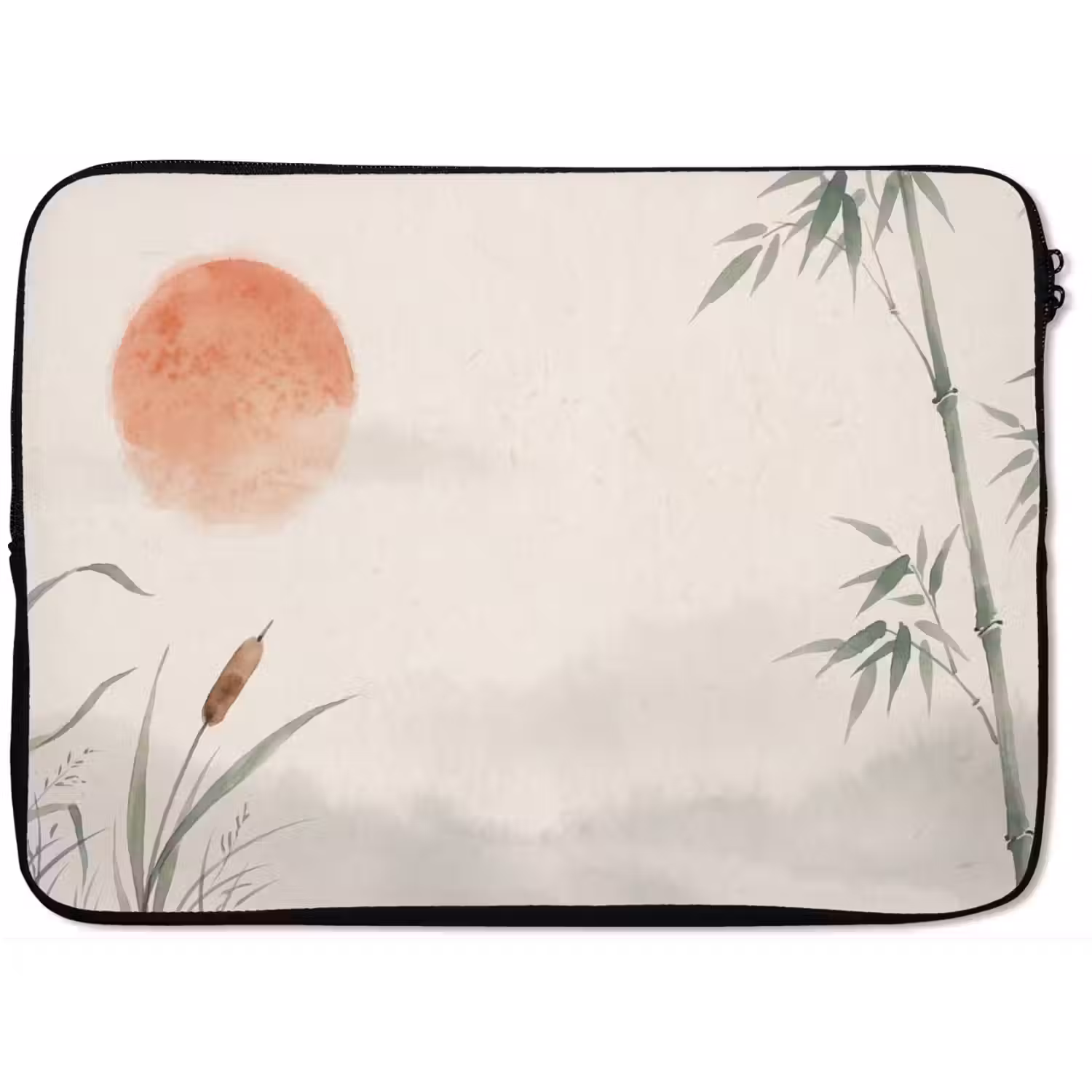 Minimalistisch - Bamboe - Groen laptophoes neopreen klein -zkaufland3dotto