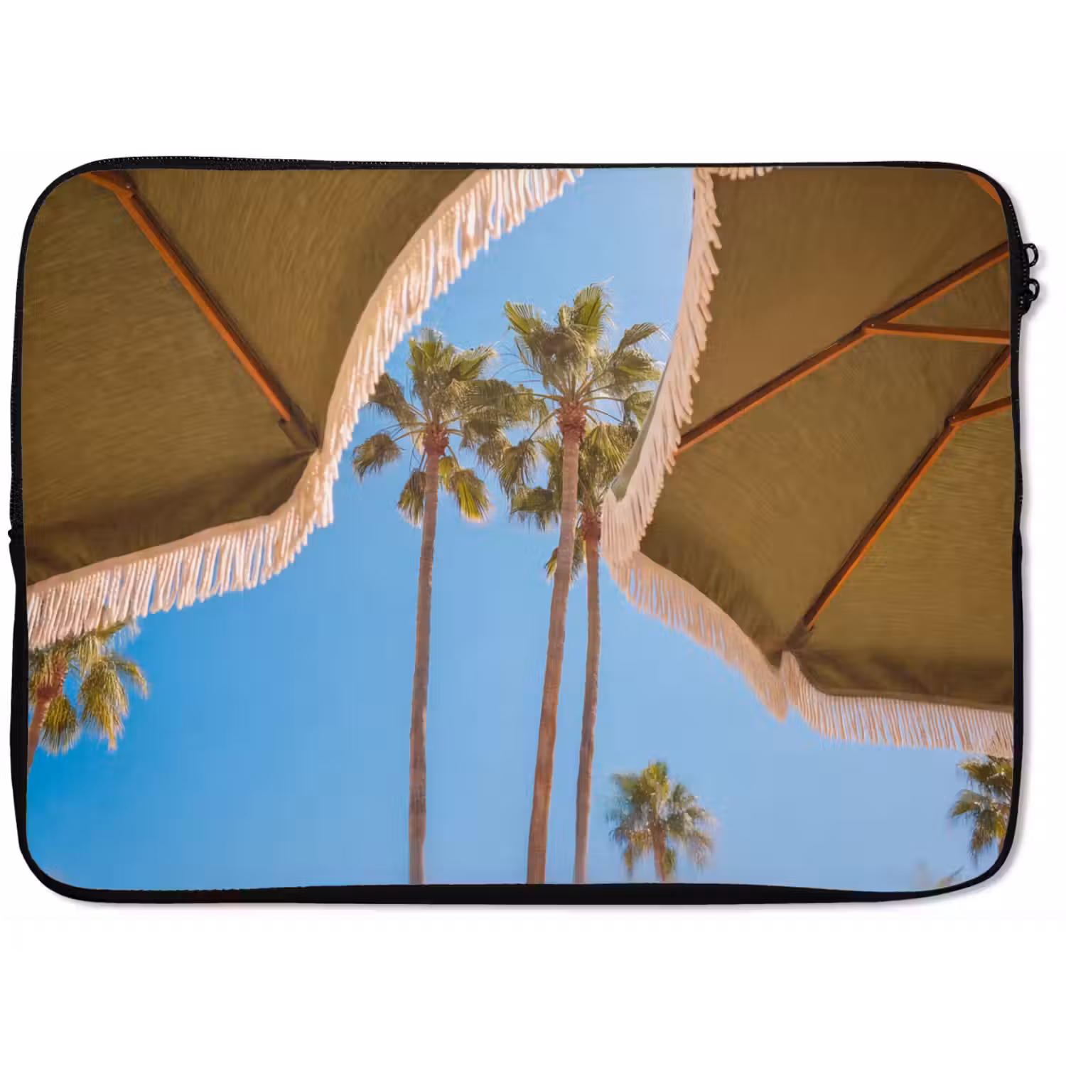 Parasol - Groen - Franjes - Zomer - Tropisch laptophoes neopreen klein -zkaufland3dotto