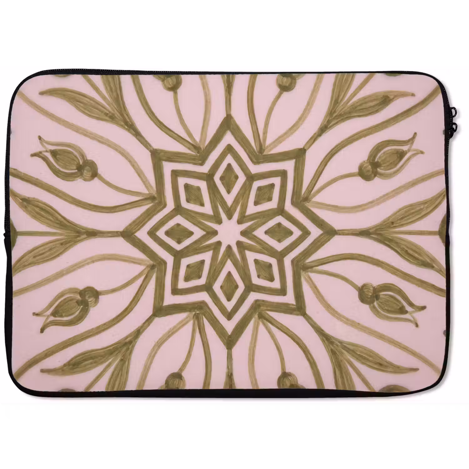 Patroon - Mandala - Decoratie - Abstract - Groen laptophoes neopreen klein -zkaufland3dotto