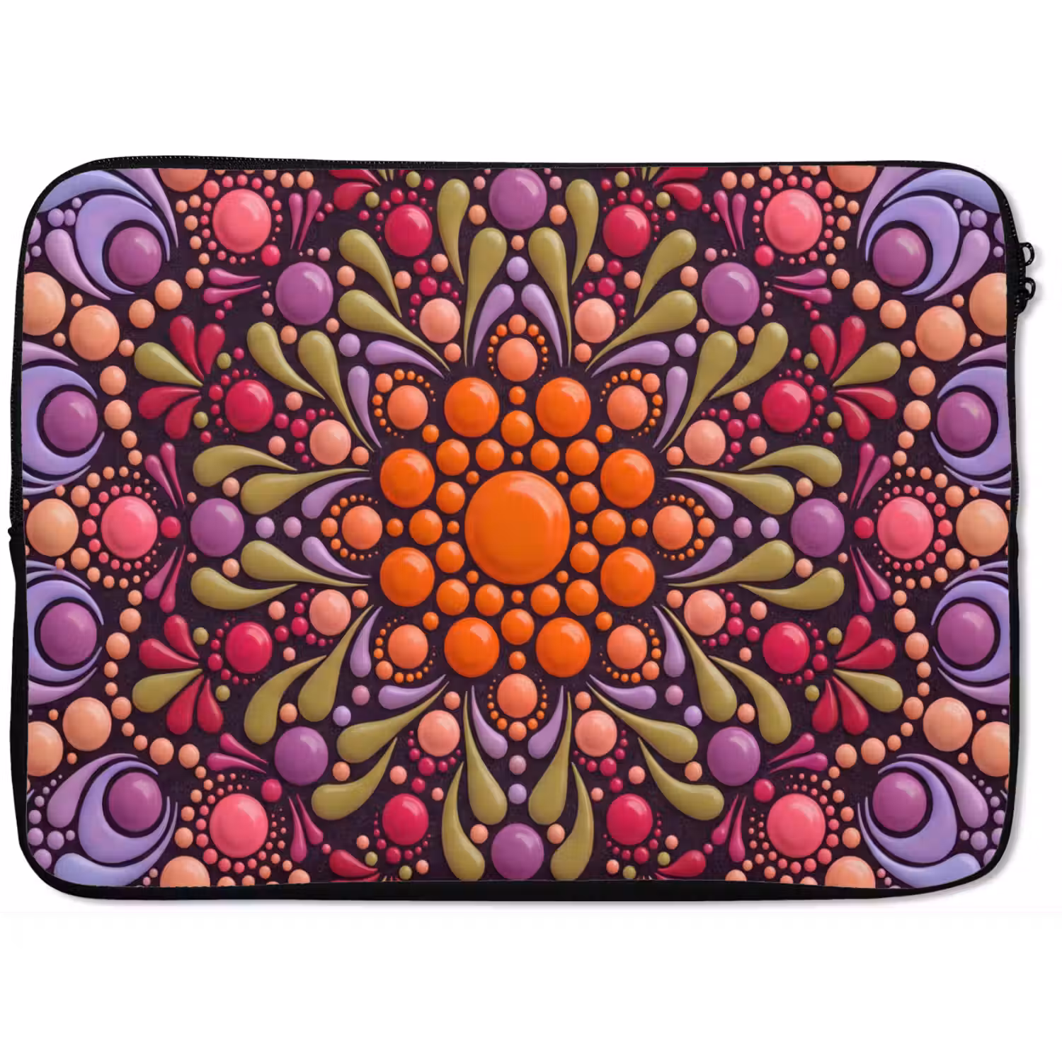 Patroon - Stippen - Abstract - Modern - Kleurrijk laptophoes neopreen klein -zkaufland3dotto