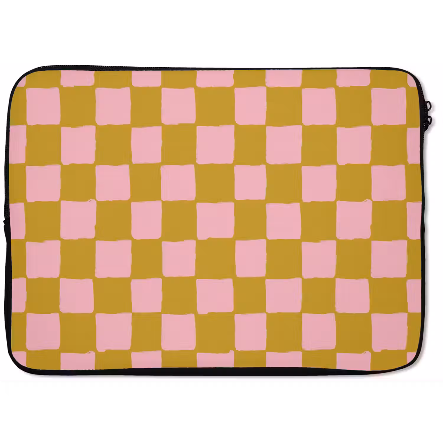 Patroon - Vierkant - Roze laptophoes neopreen klein 279 -zkaufland3dotto