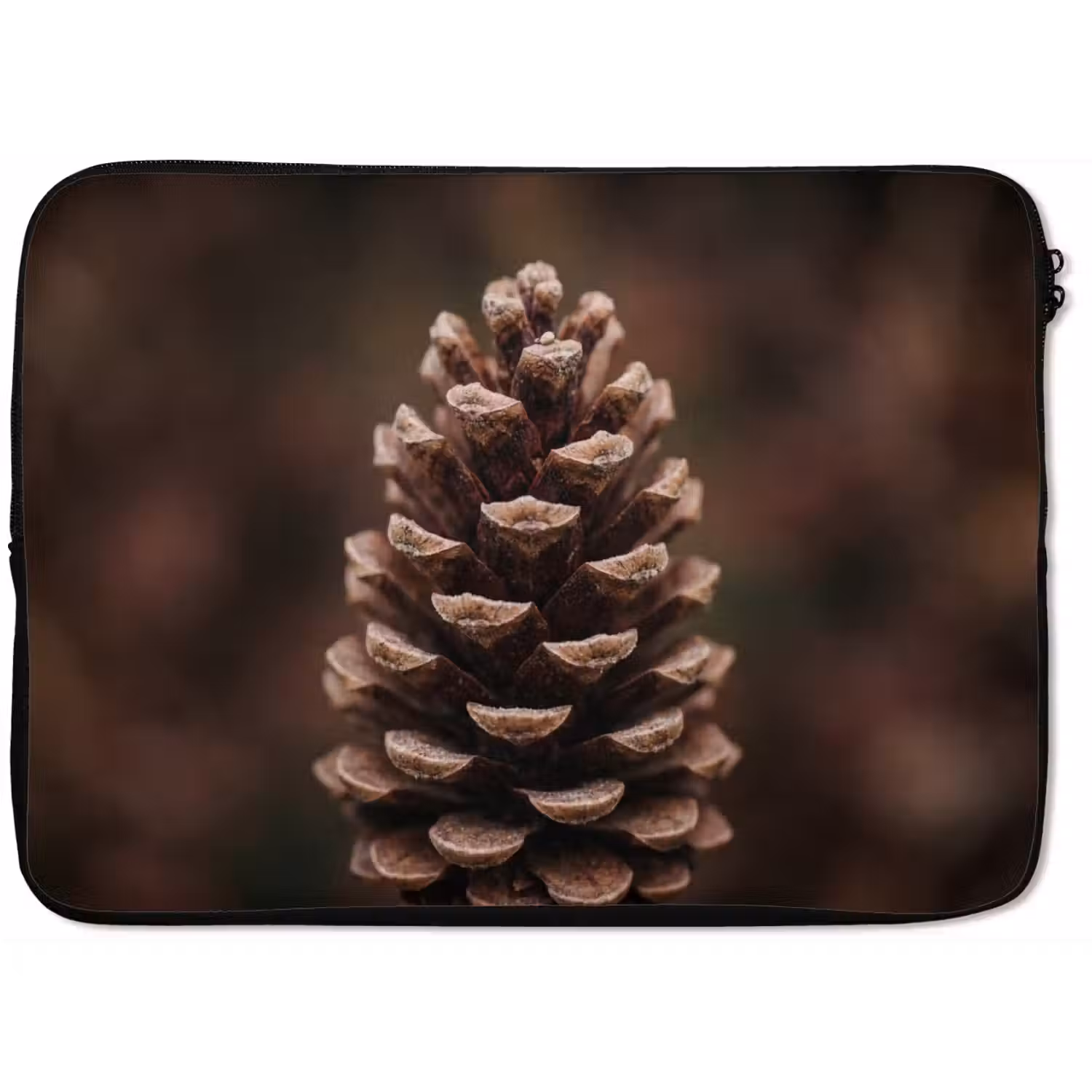 Dennenappel - Bos - Herfst - Bruin - Sfeervol laptophoes neopreen klein -zkaufland3dotto