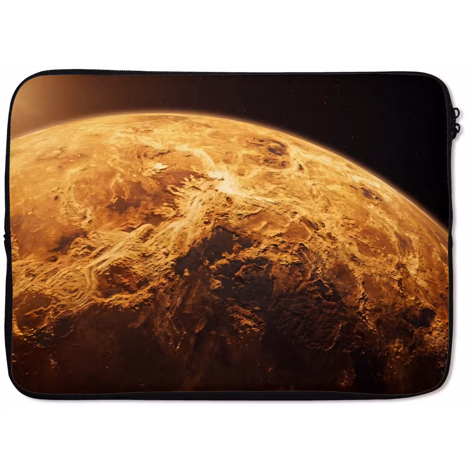 Laptop Sleeve - Planet - Space - Orange - Planeet - Ruimte - Oranje laptophoes neopreen klein