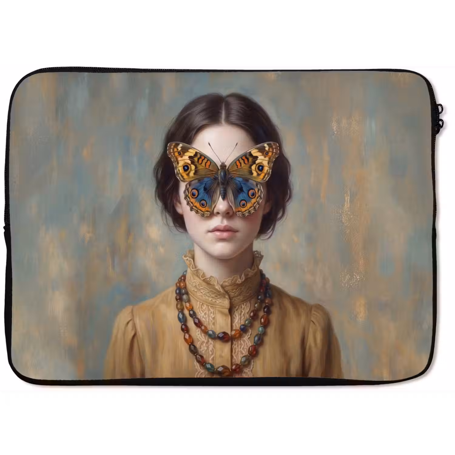 Portret - Vlinder - Kleurrijk laptophoes neopreen klein -zkaufland3dotto