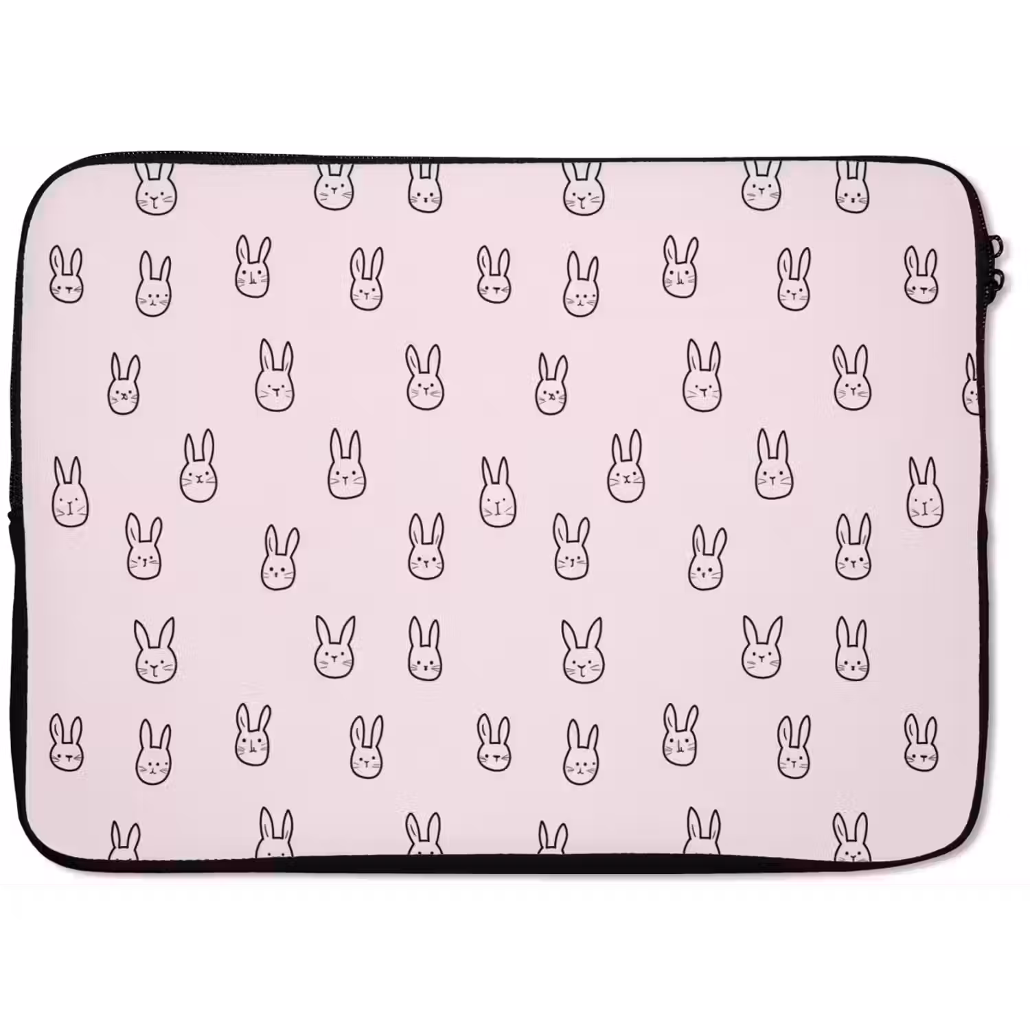 Konijnen - Minimalistisch - Roze laptophoes neopreen klein 279 -zkaufland3dotto