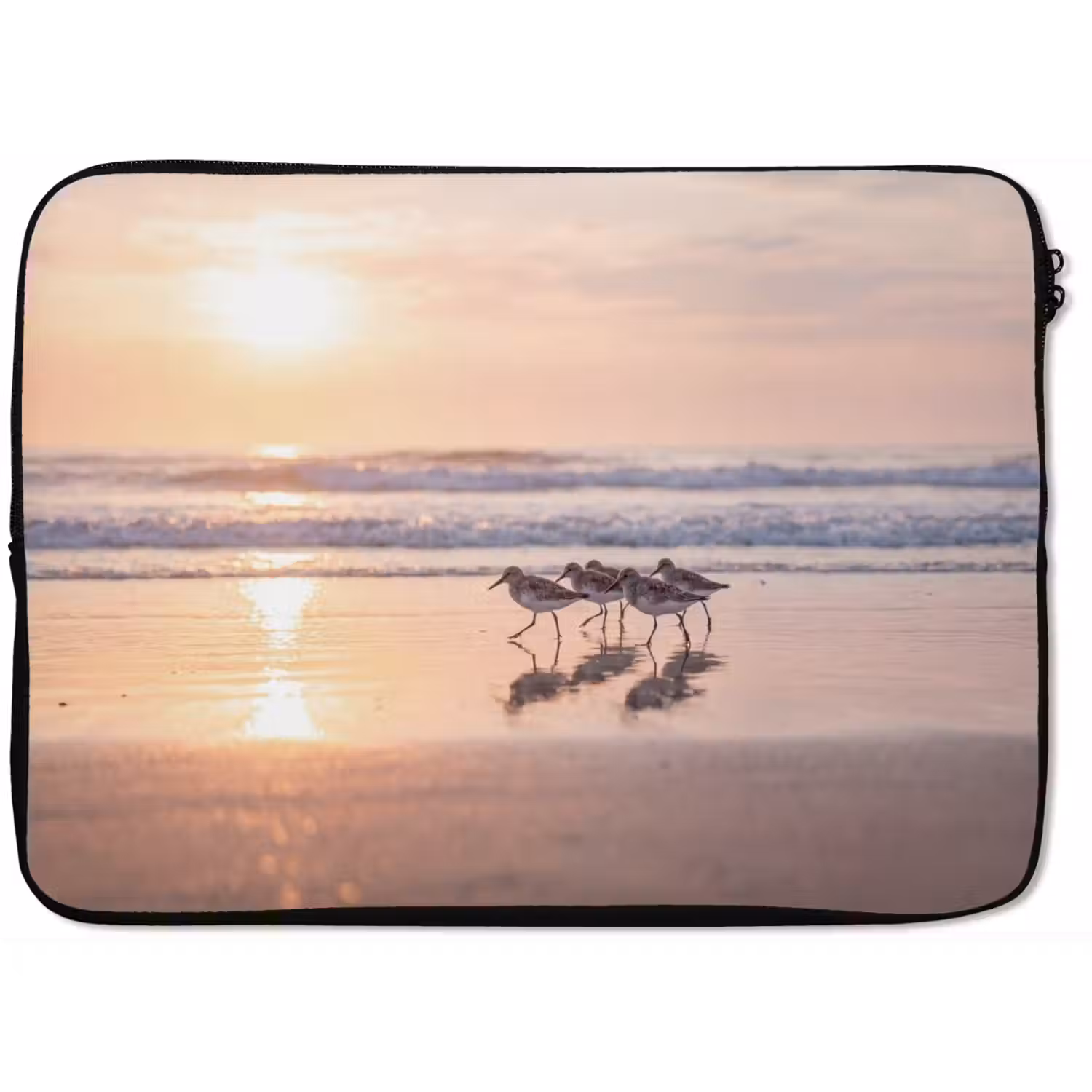 Zee - Vogels - Strand laptophoes neopreen klein -zkaufland3dotto