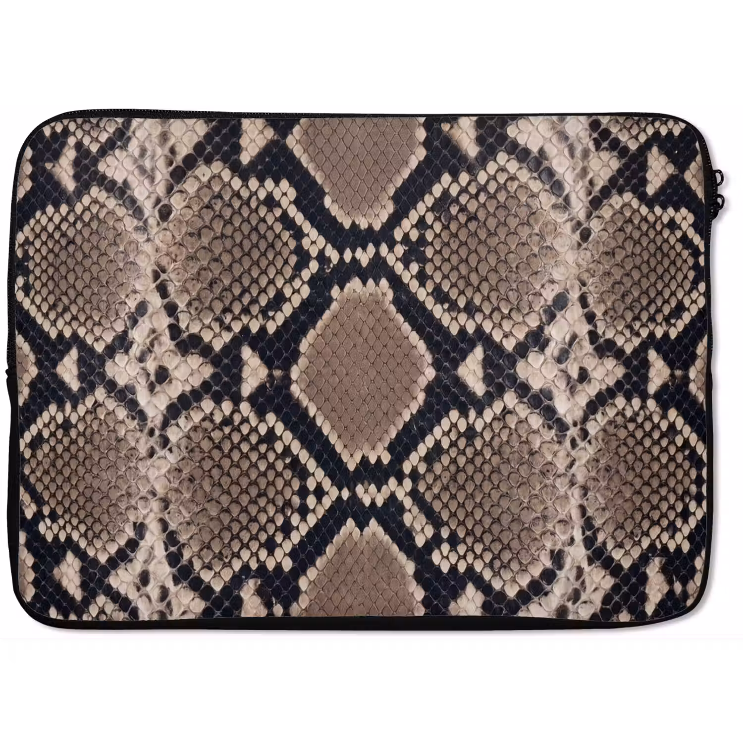 Slangenprint - Python - Bruin laptophoes neopreen klein -zkaufland3dotto