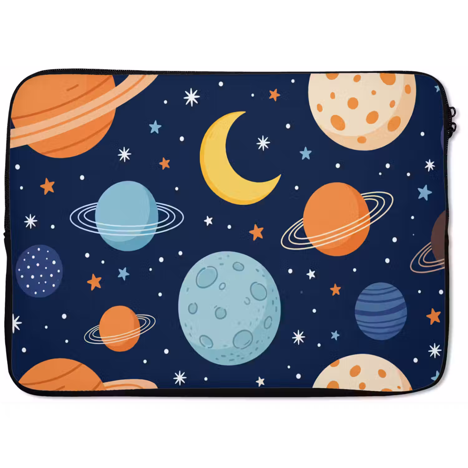 Ruimte - Planeten - Kleurrijk laptophoes neopreen klein -zkaufland3dotto