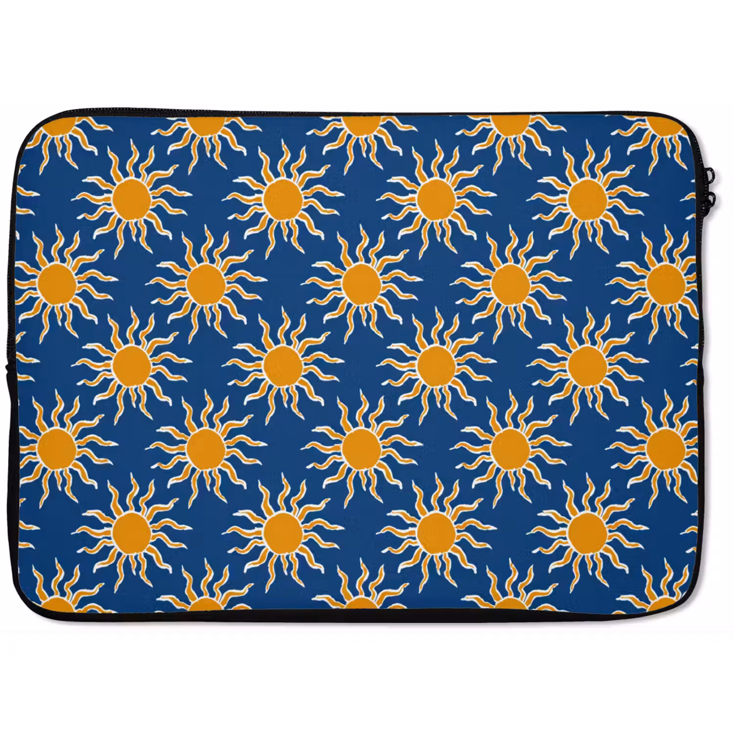 Zon - Patroon - Blauw laptophoes neopreen klein 279 -zkaufland3dotto