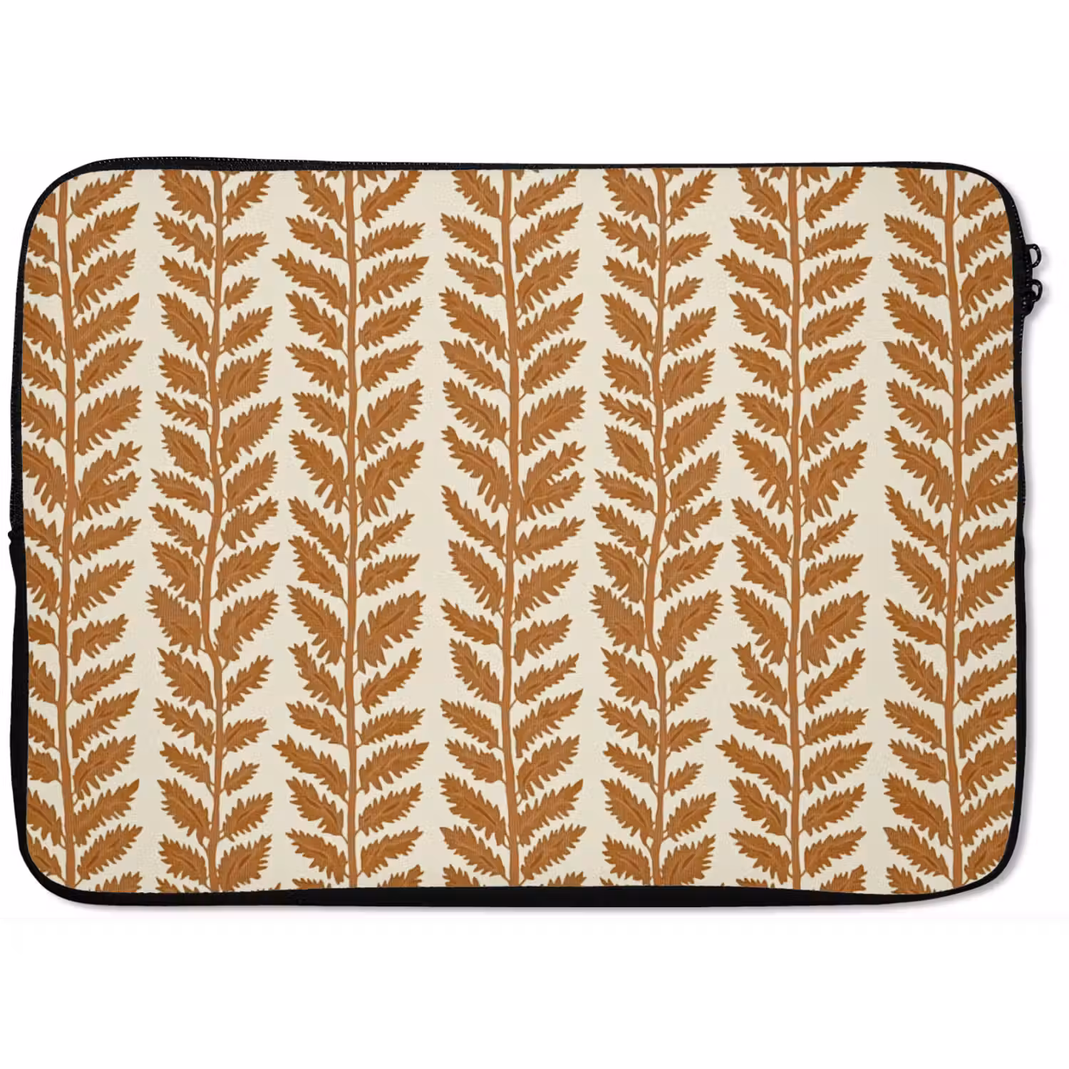 Textuur - Bladeren - Oker laptophoes neopreen klein 279 -zkaufland3dotto