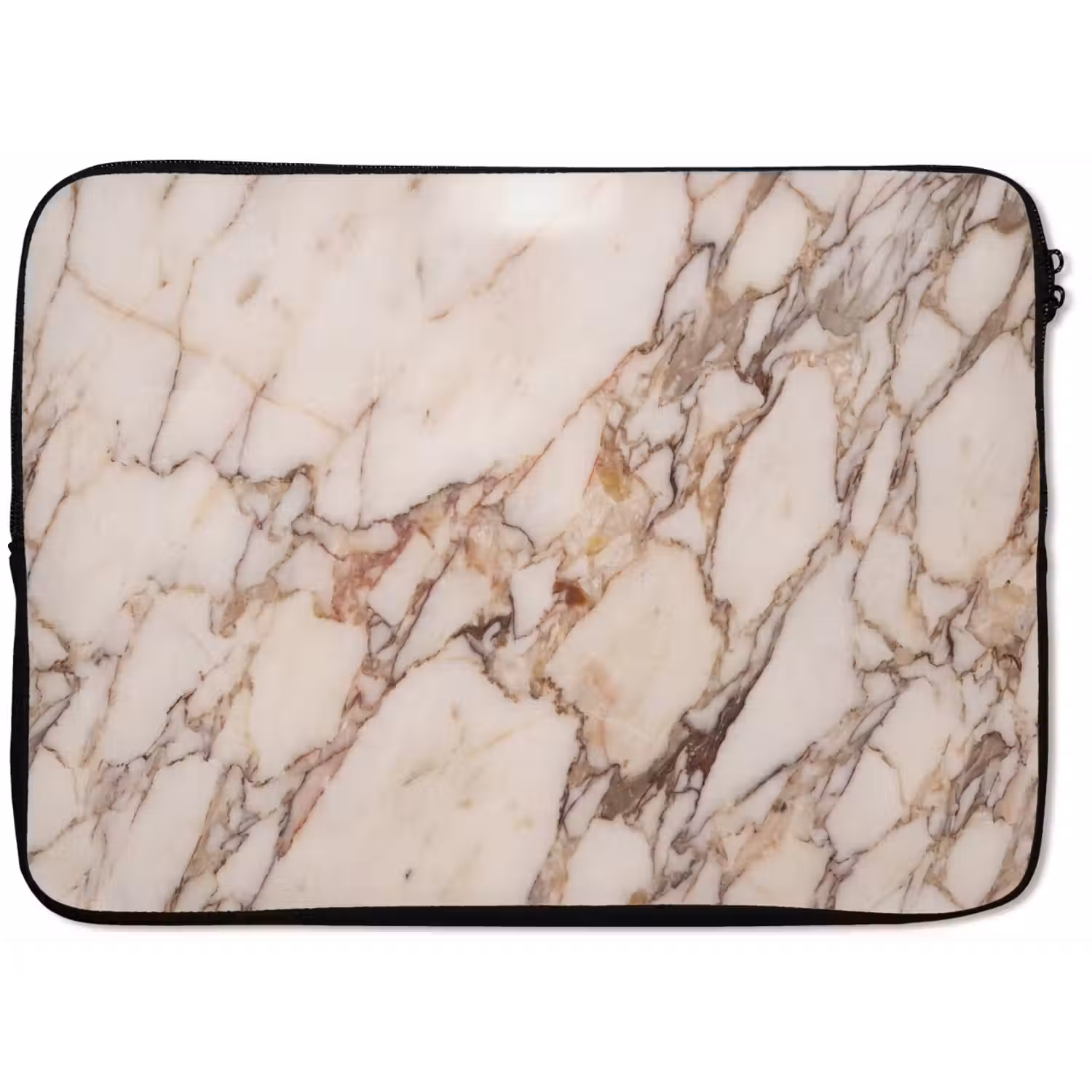 Textuur - Gesteente - Aderen - Abstract - Wit laptophoes neopreen klein -zkaufland3dotto