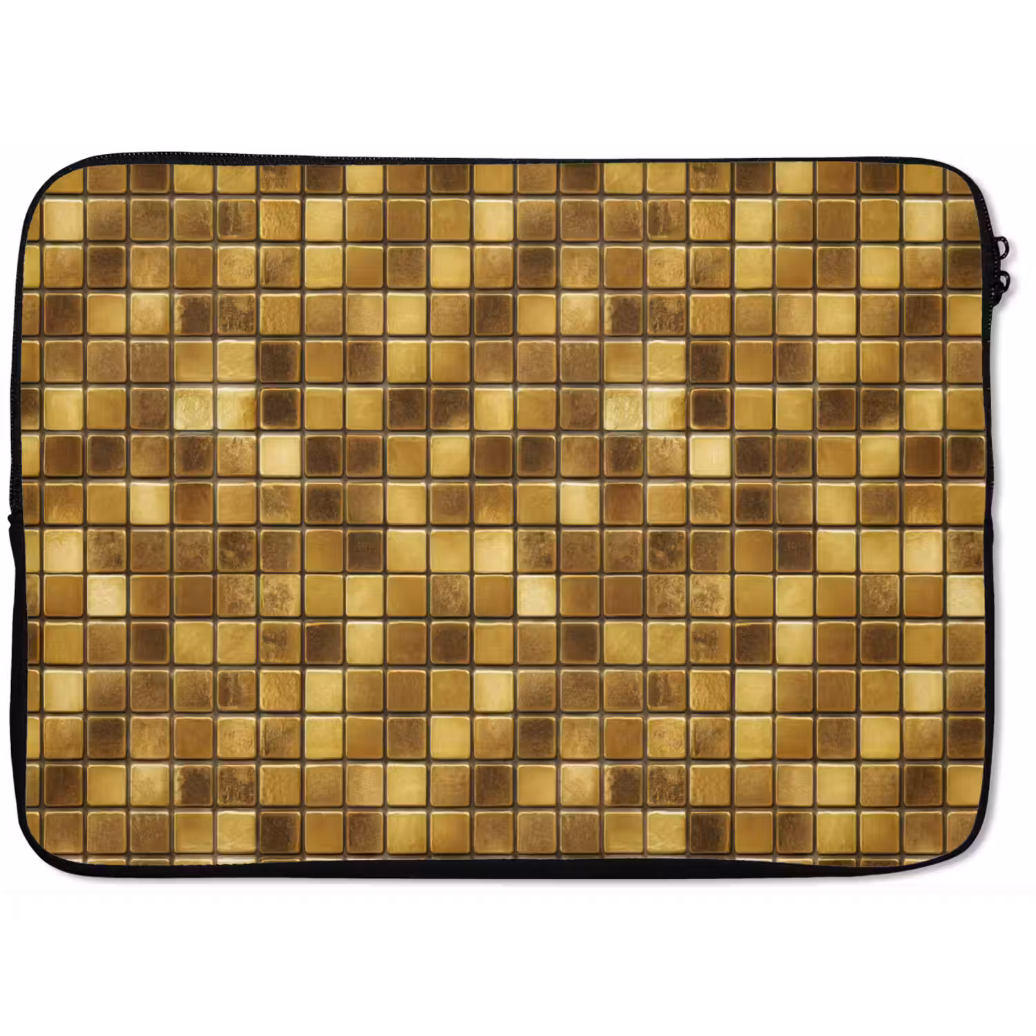 Tegels - Mozaïek - Luxe - Warm Goud laptophoes neopreen klein 279 -zkaufland3dotto