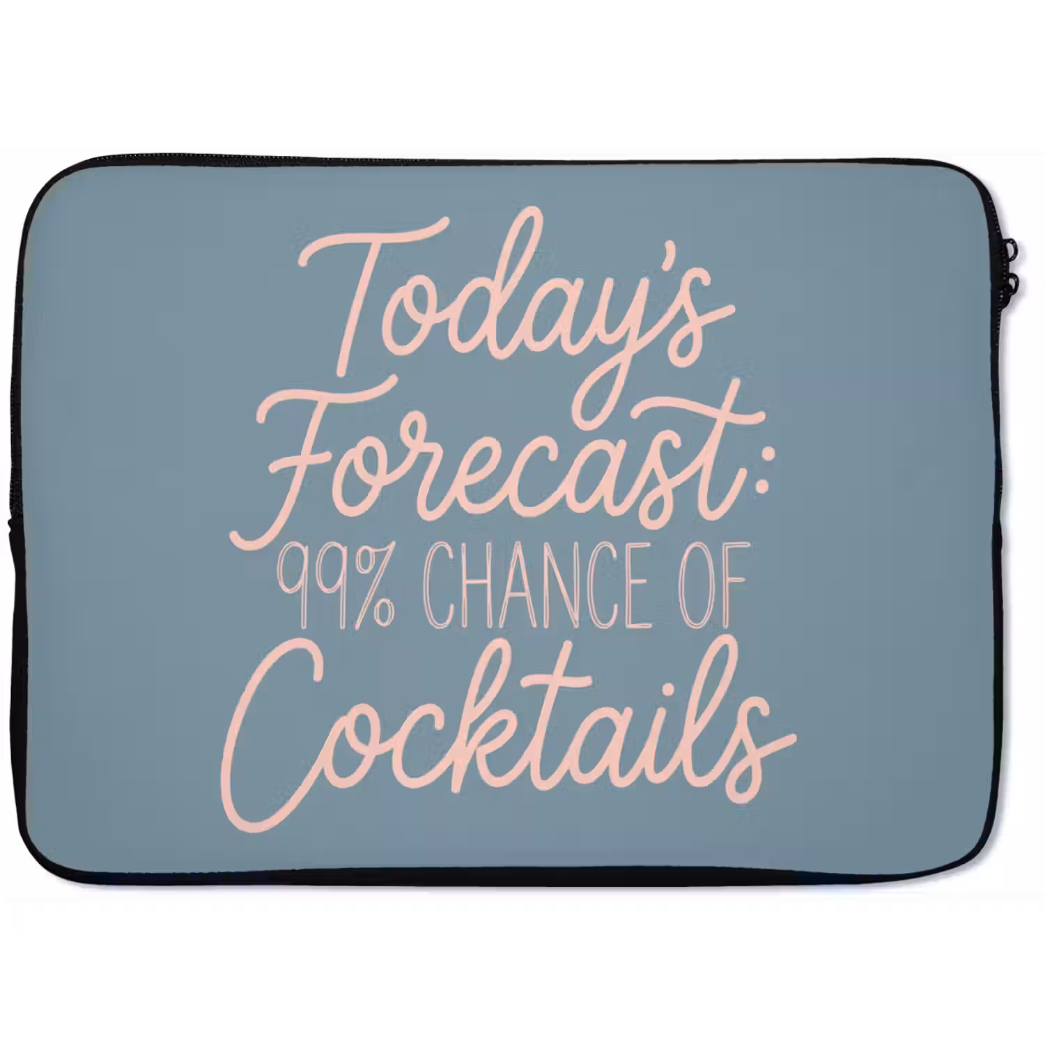 Today's Forecast - Cocktails - Blauw laptophoes neopreen klein -zkaufland3dotto