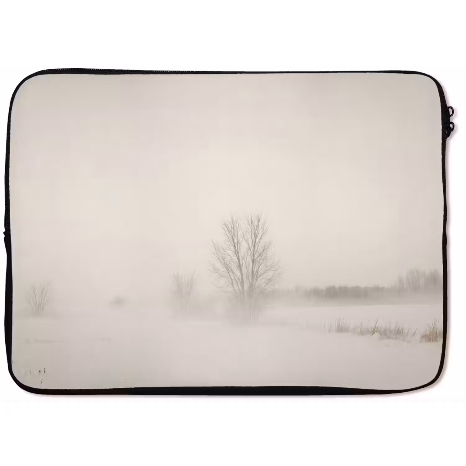 Boom - Mist - Sneeuw - Winter - Minimalistisch laptophoes neopreen klein -zkaufland3dotto