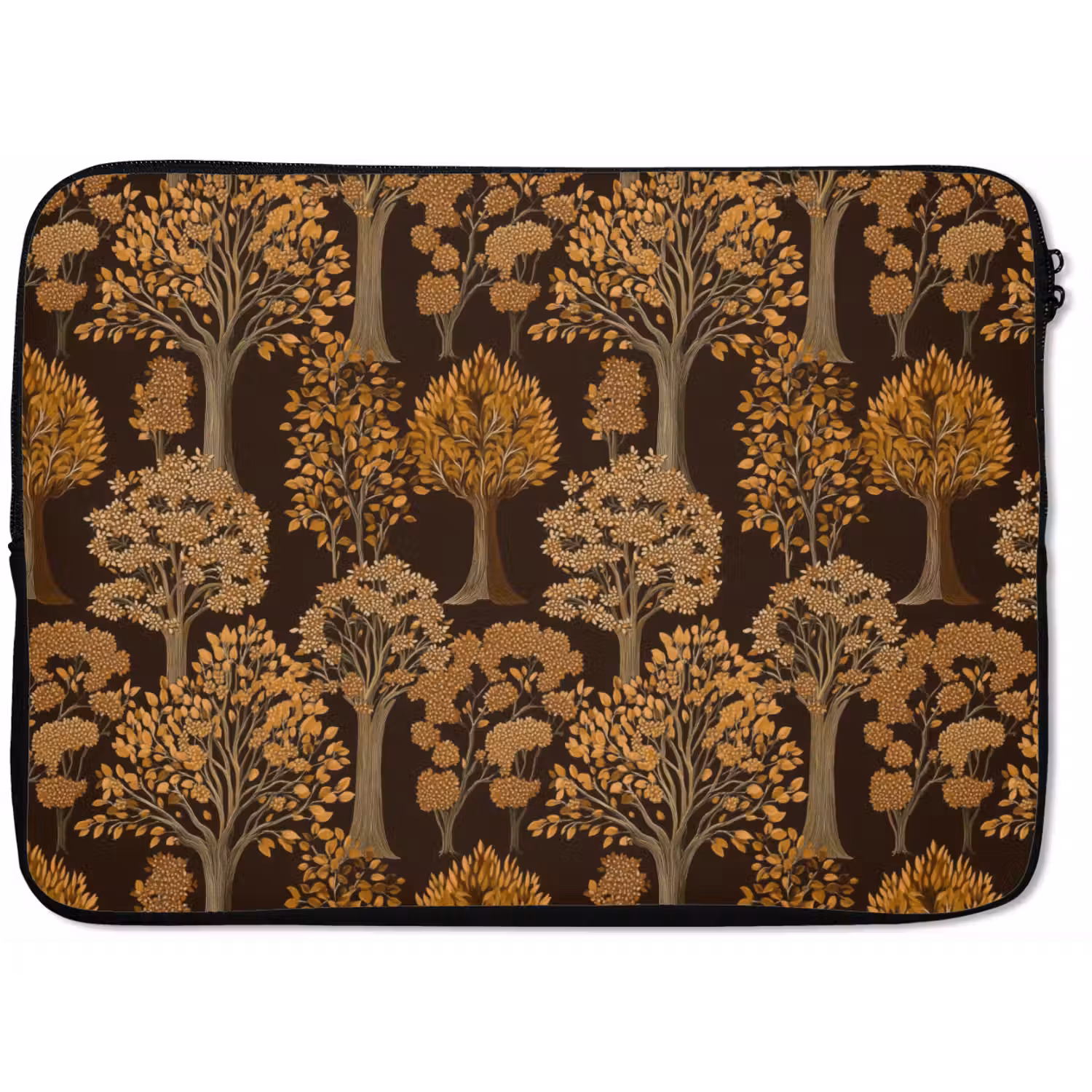 Bomen - Patroon - Bruin laptophoes neopreen klein 279 -zkaufland3dotto
