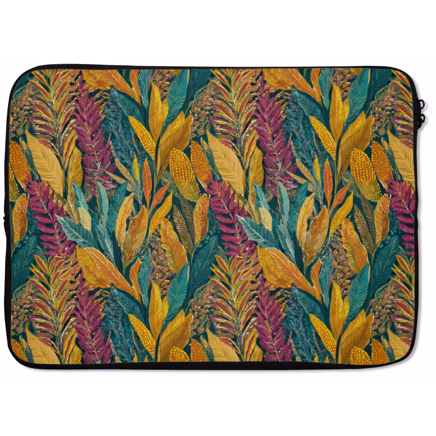 Tropische - Botanisch - Patroon - Kleurrijk - Exotisch laptophoes neopreen klein 279 -zkaufland3dotto