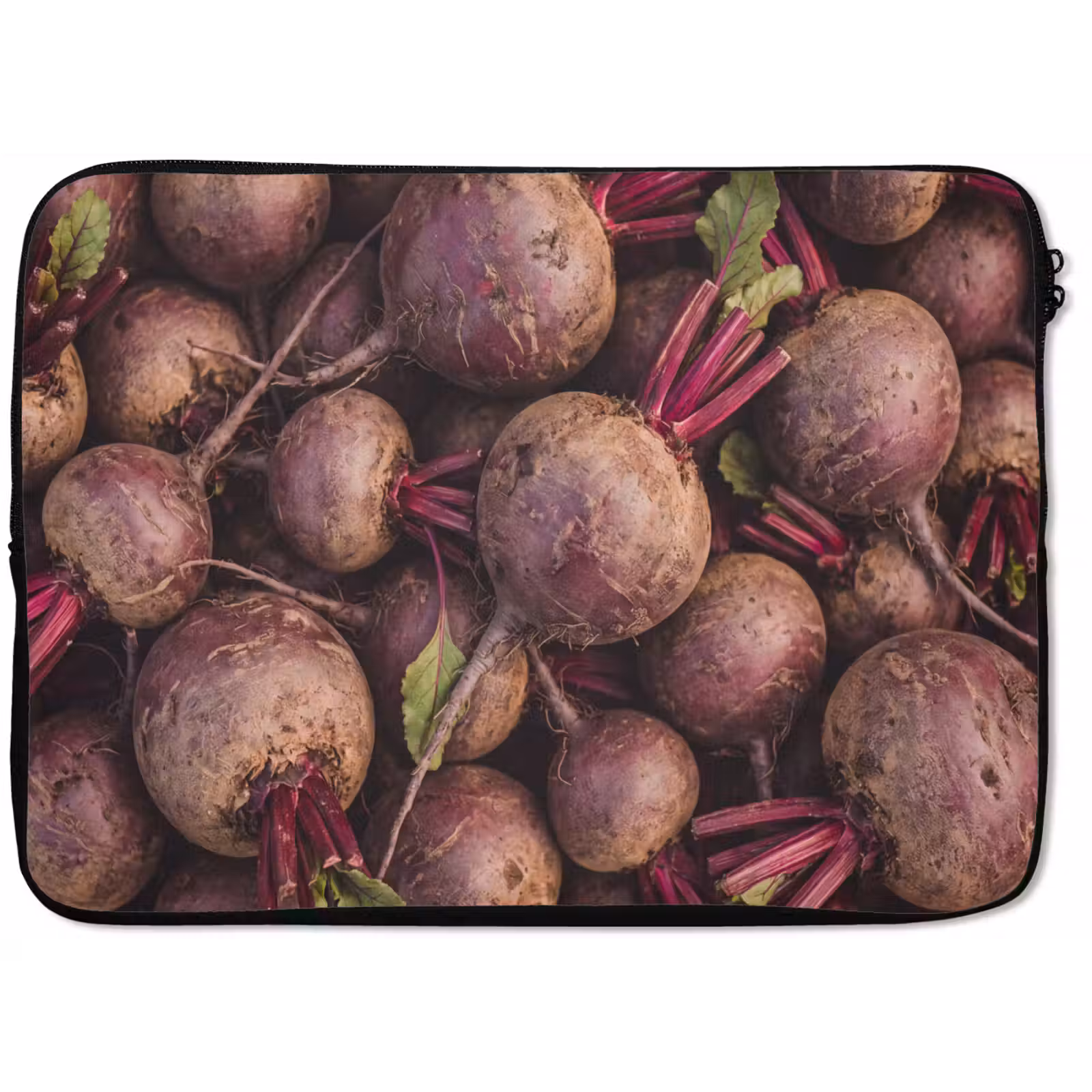 Laptop Sleeve - Vegetables - Red - Natural - Groente - Rood - Natuur laptophoes neopreen klein