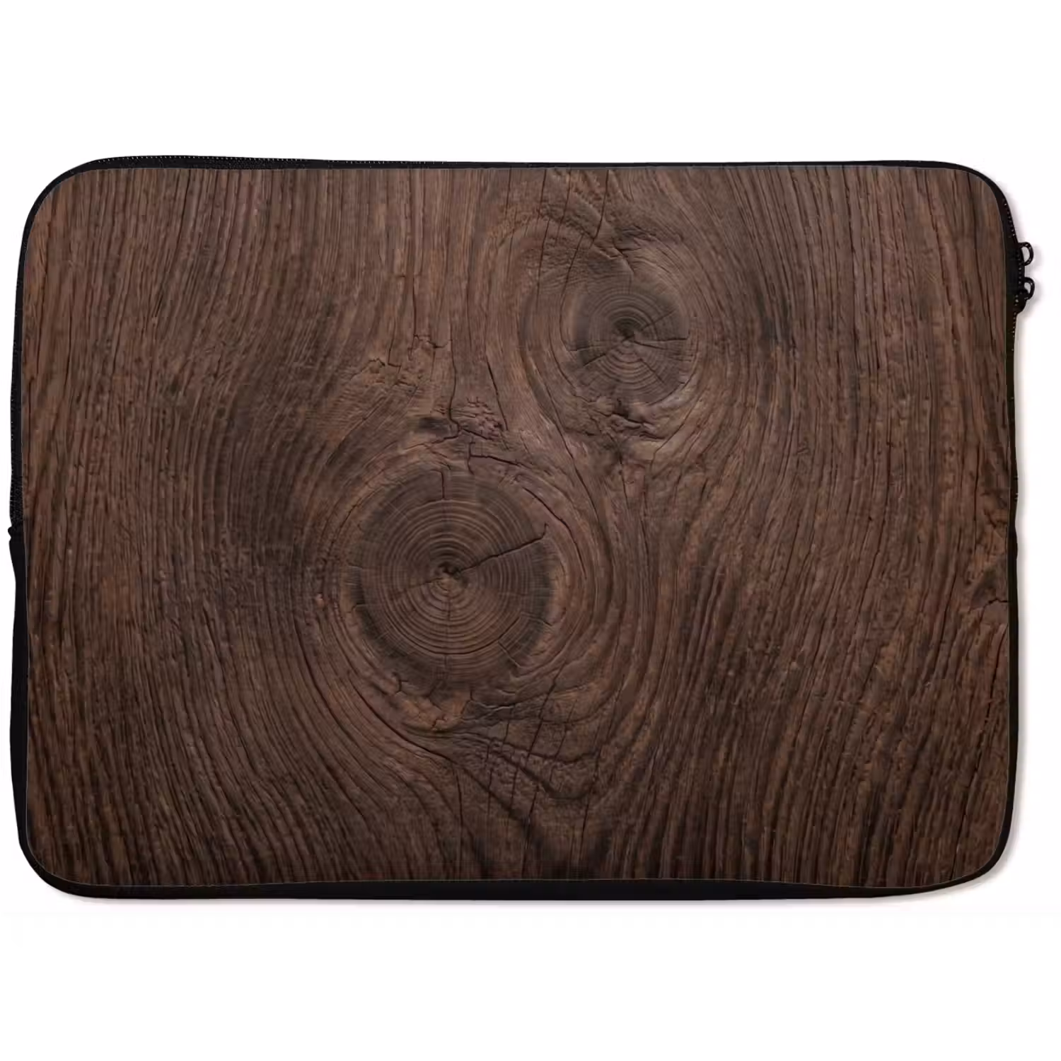 Houtnerf - Textuur - Patroon - Bruin - Rustiek laptophoes neopreen klein -zkaufland3dotto